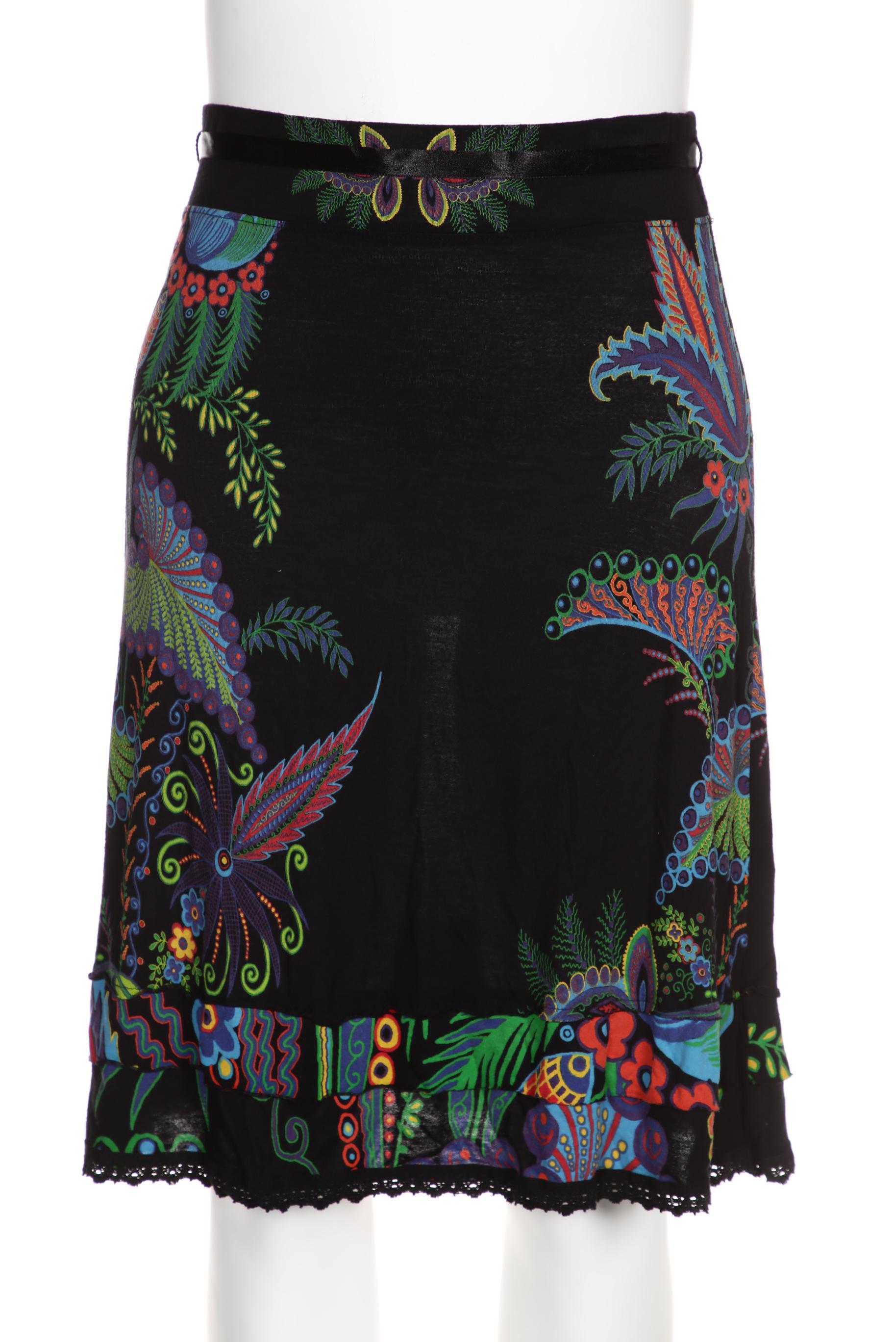 

Desigual Damen Rock, schwarz, Gr. 42