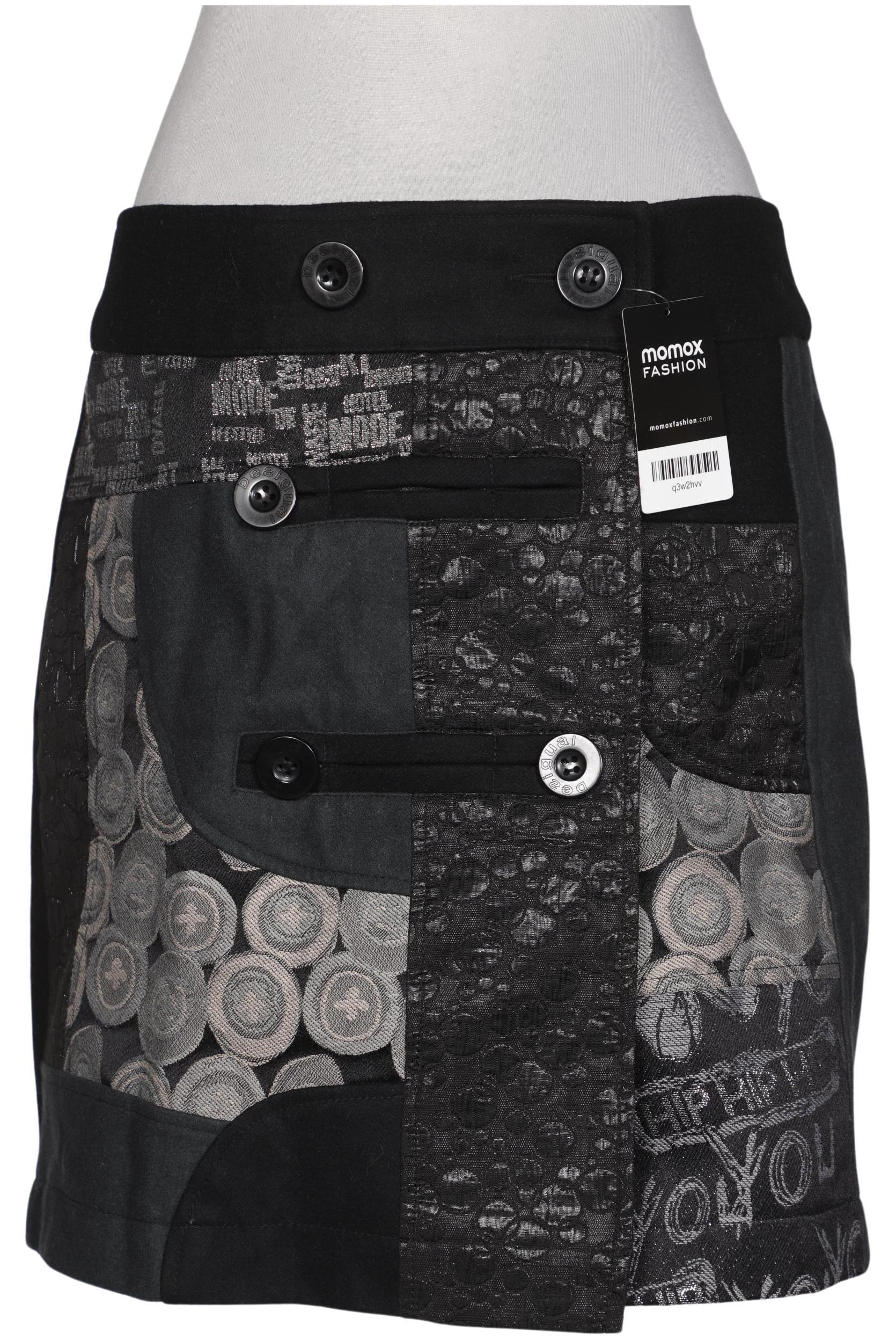

Desigual Damen Rock, schwarz, Gr. 36