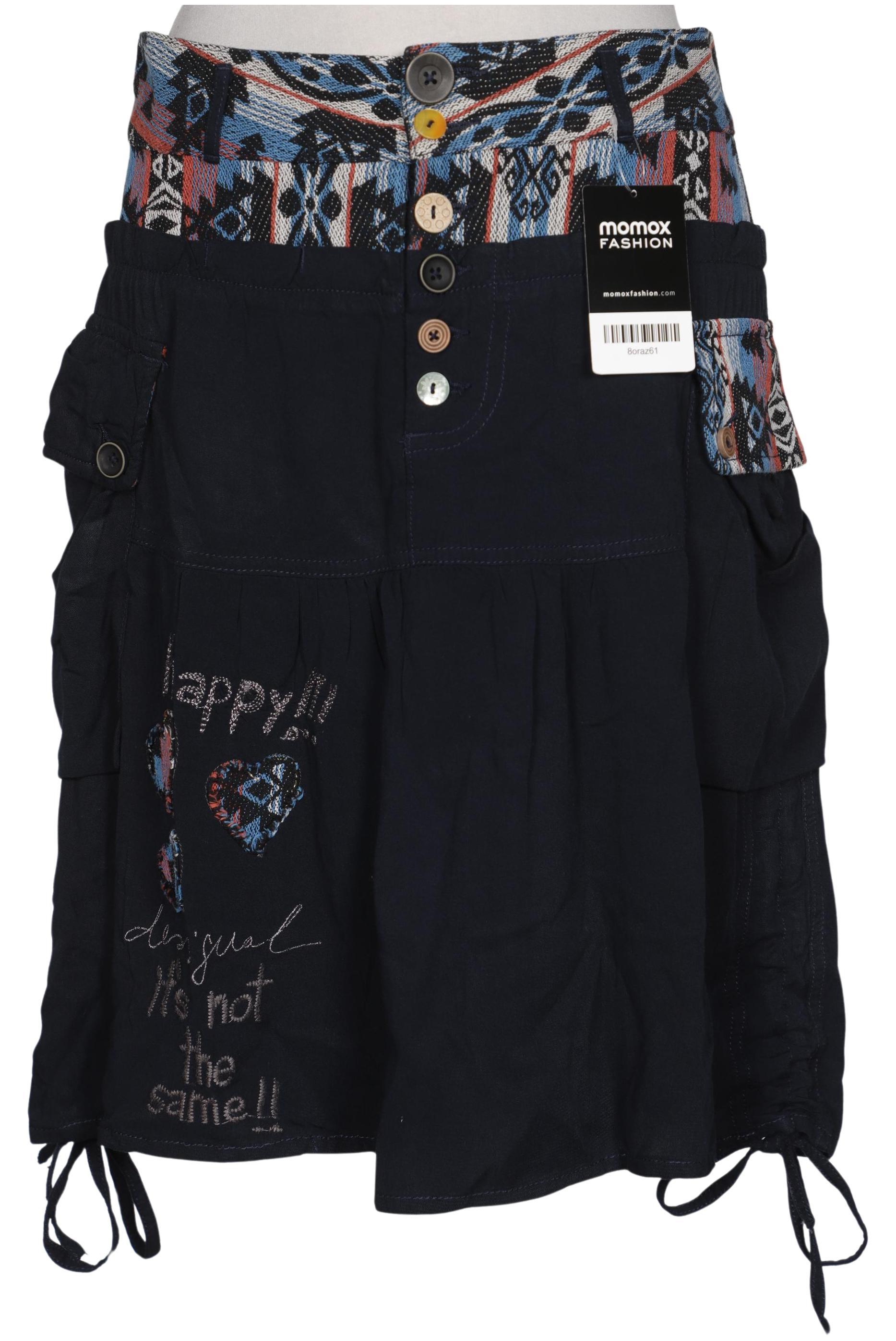 

Desigual Damen Rock, marineblau, Gr. 38