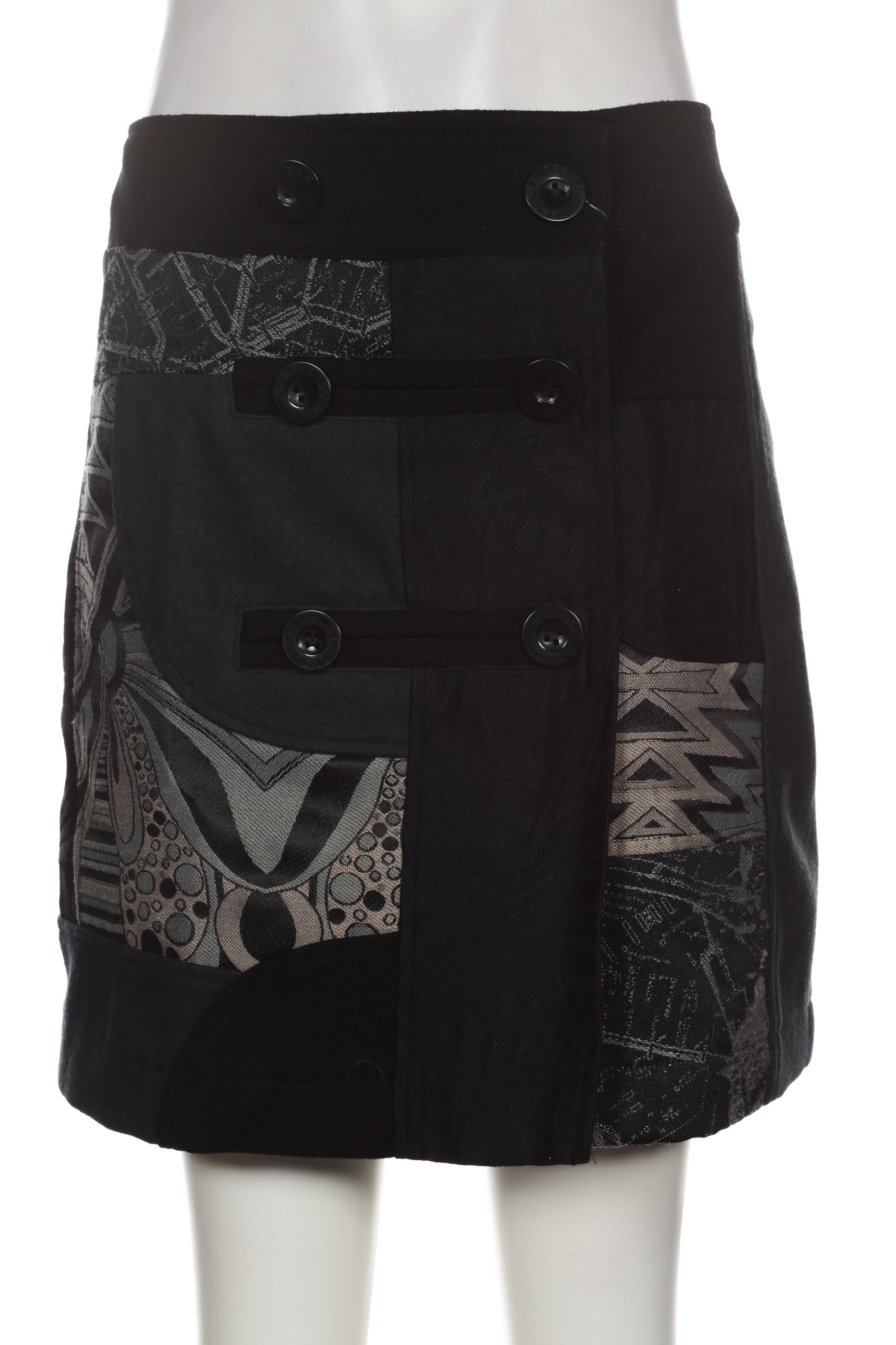 

Desigual Damen Rock, schwarz, Gr. 38