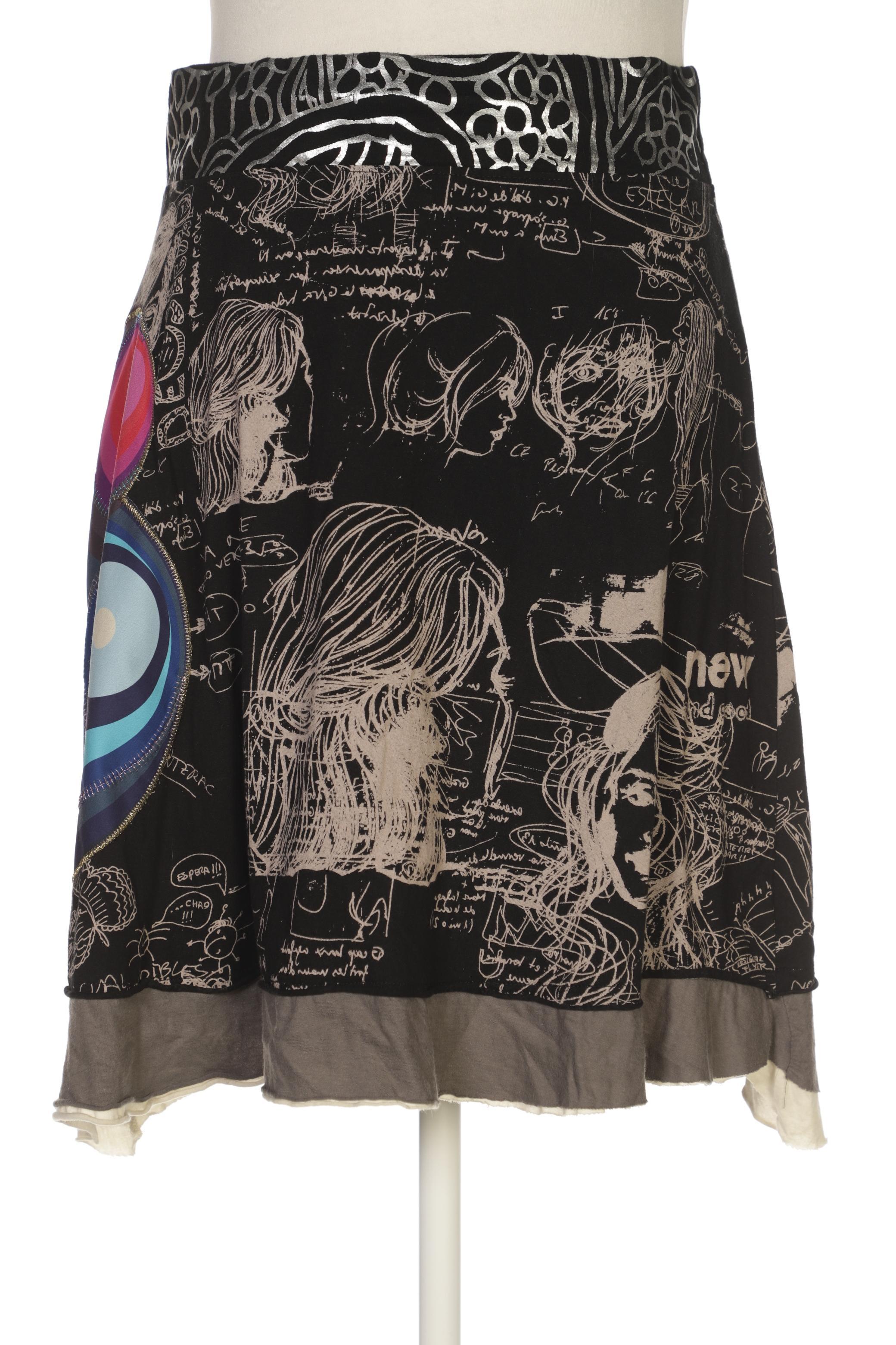 

Desigual Damen Rock, schwarz, Gr. 44