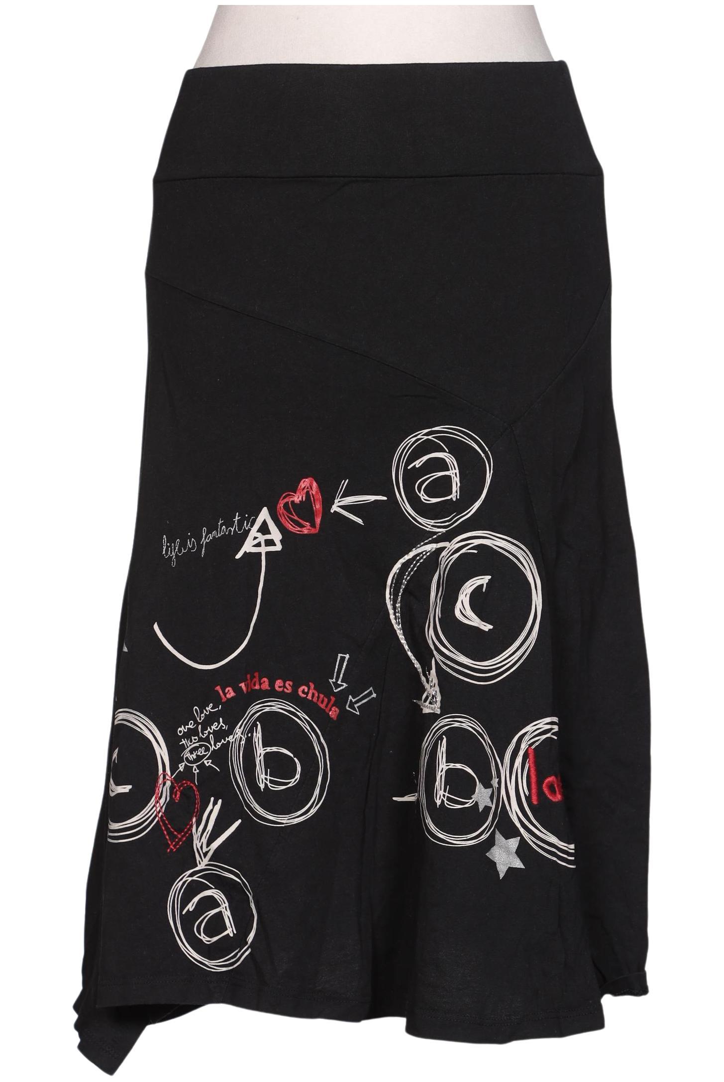 

Desigual Damen Rock, schwarz, Gr. 38