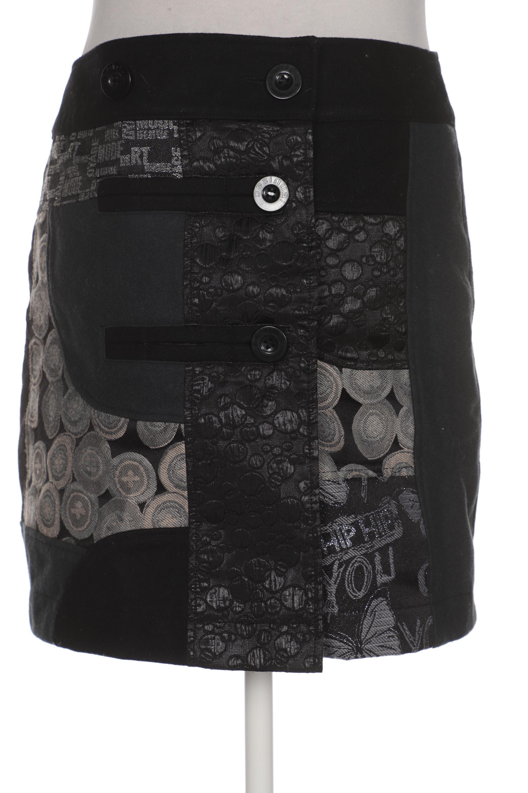 

Desigual Damen Rock, schwarz, Gr. 34