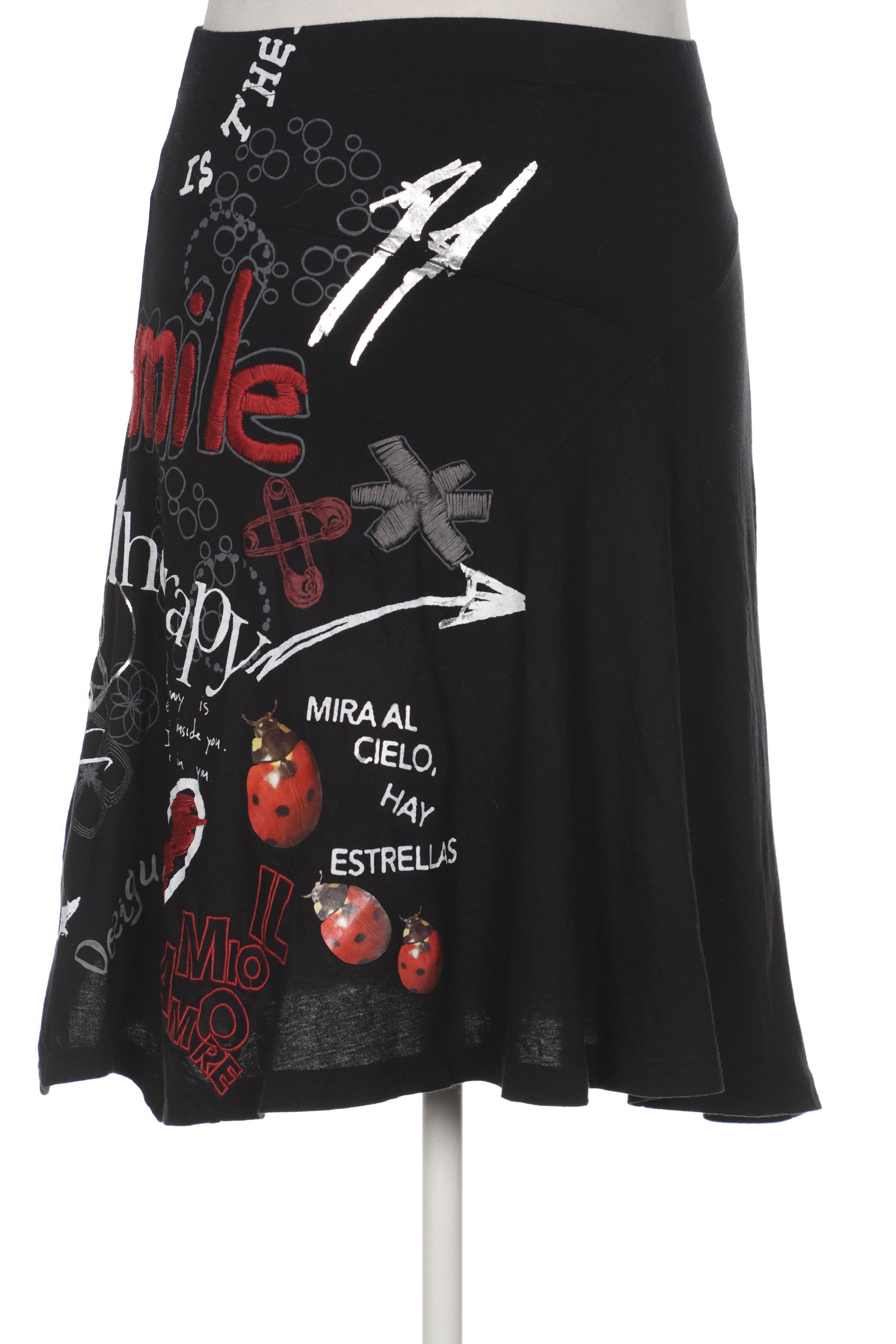 

Desigual Damen Rock, schwarz, Gr. 42