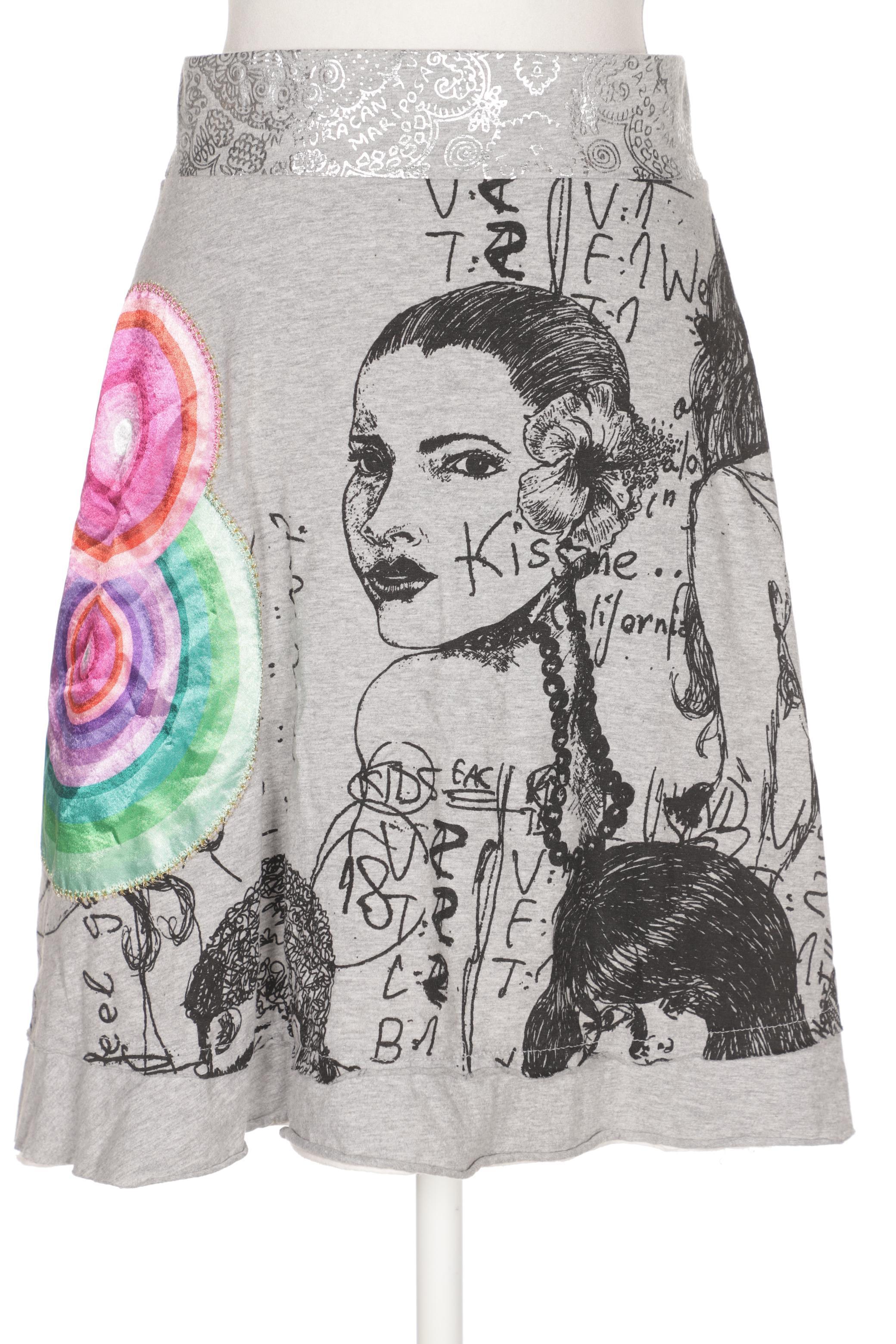 

Desigual Damen Rock, grau, Gr. 38
