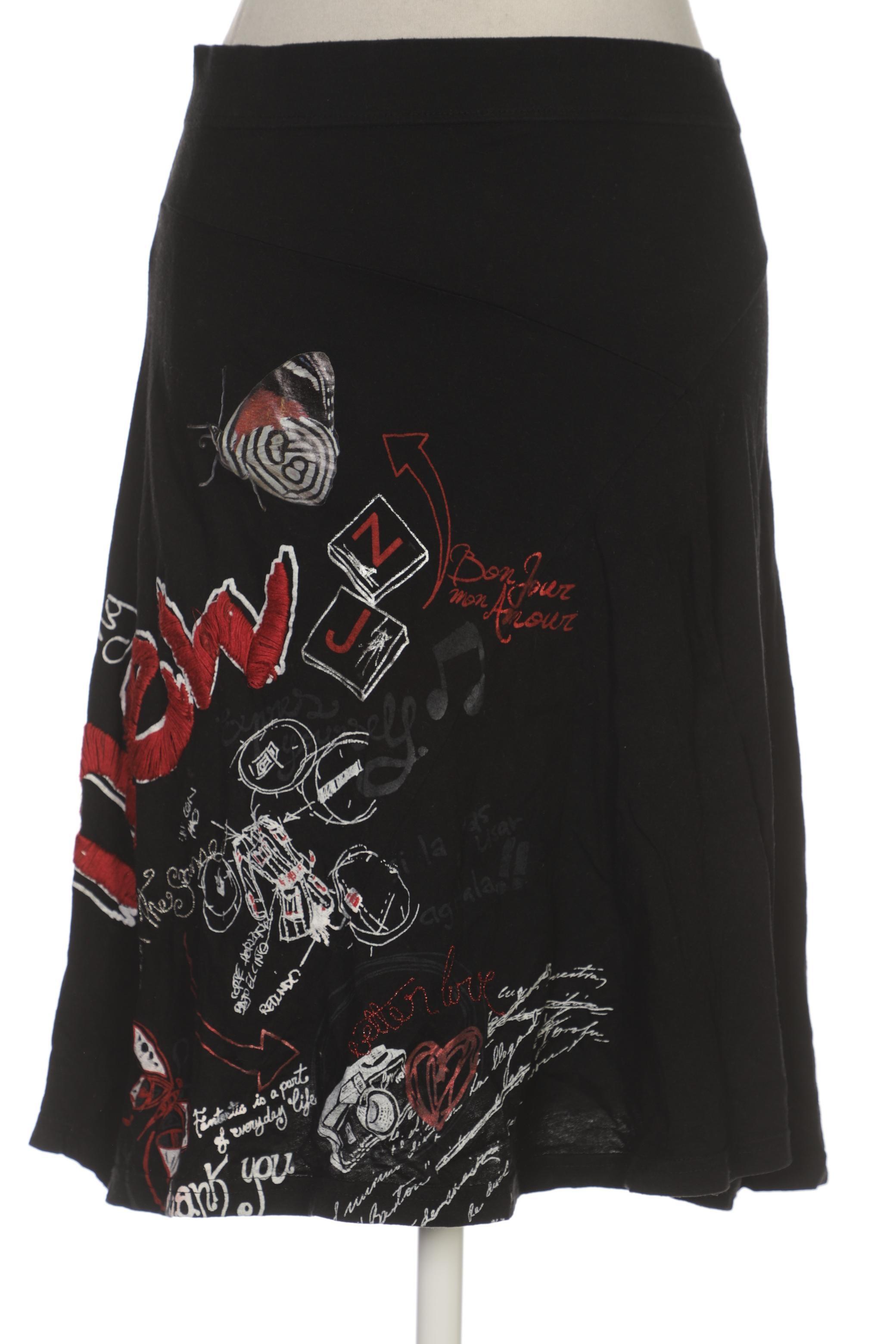 

Desigual Damen Rock, schwarz, Gr. 38
