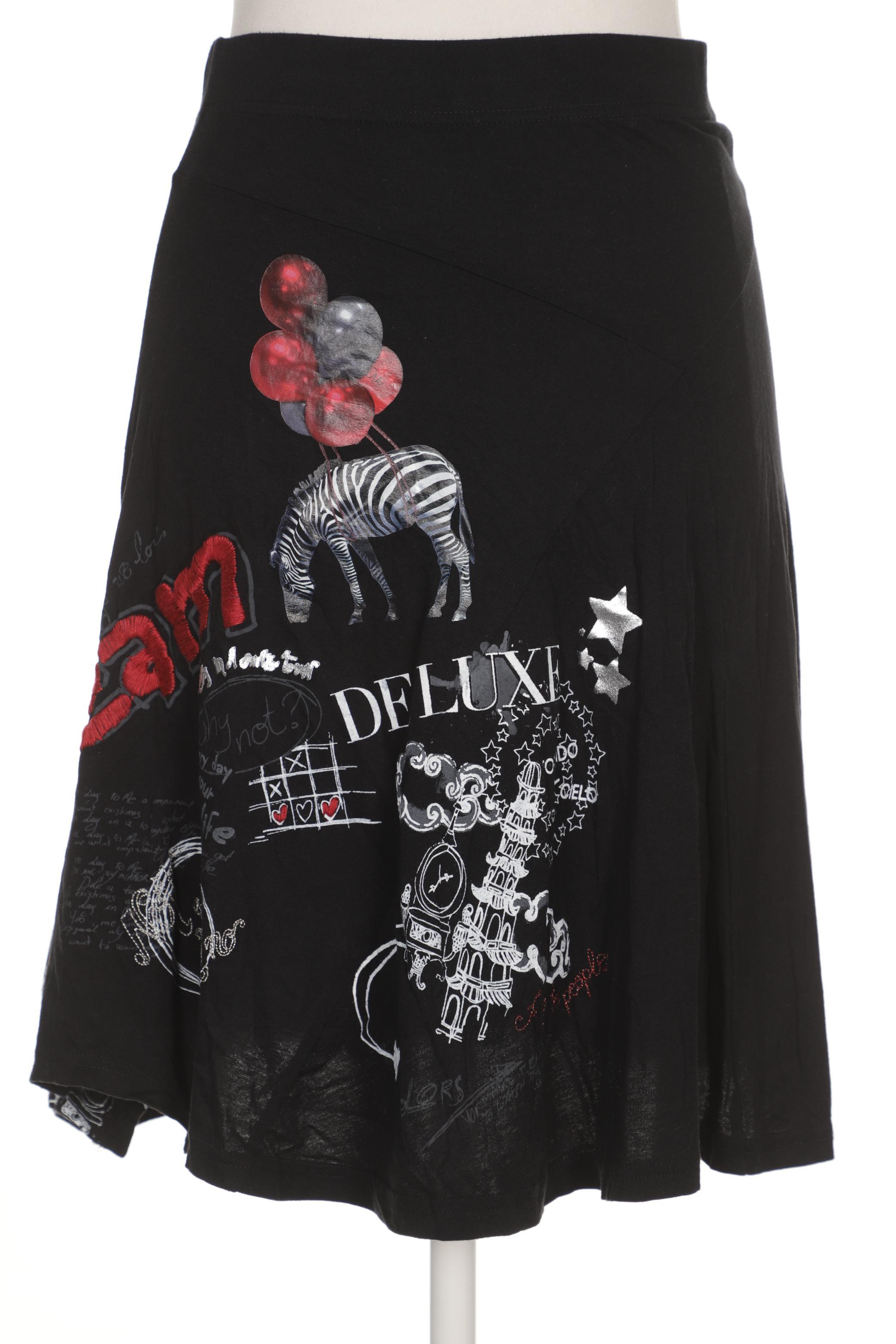 

Desigual Damen Rock, schwarz, Gr. 38