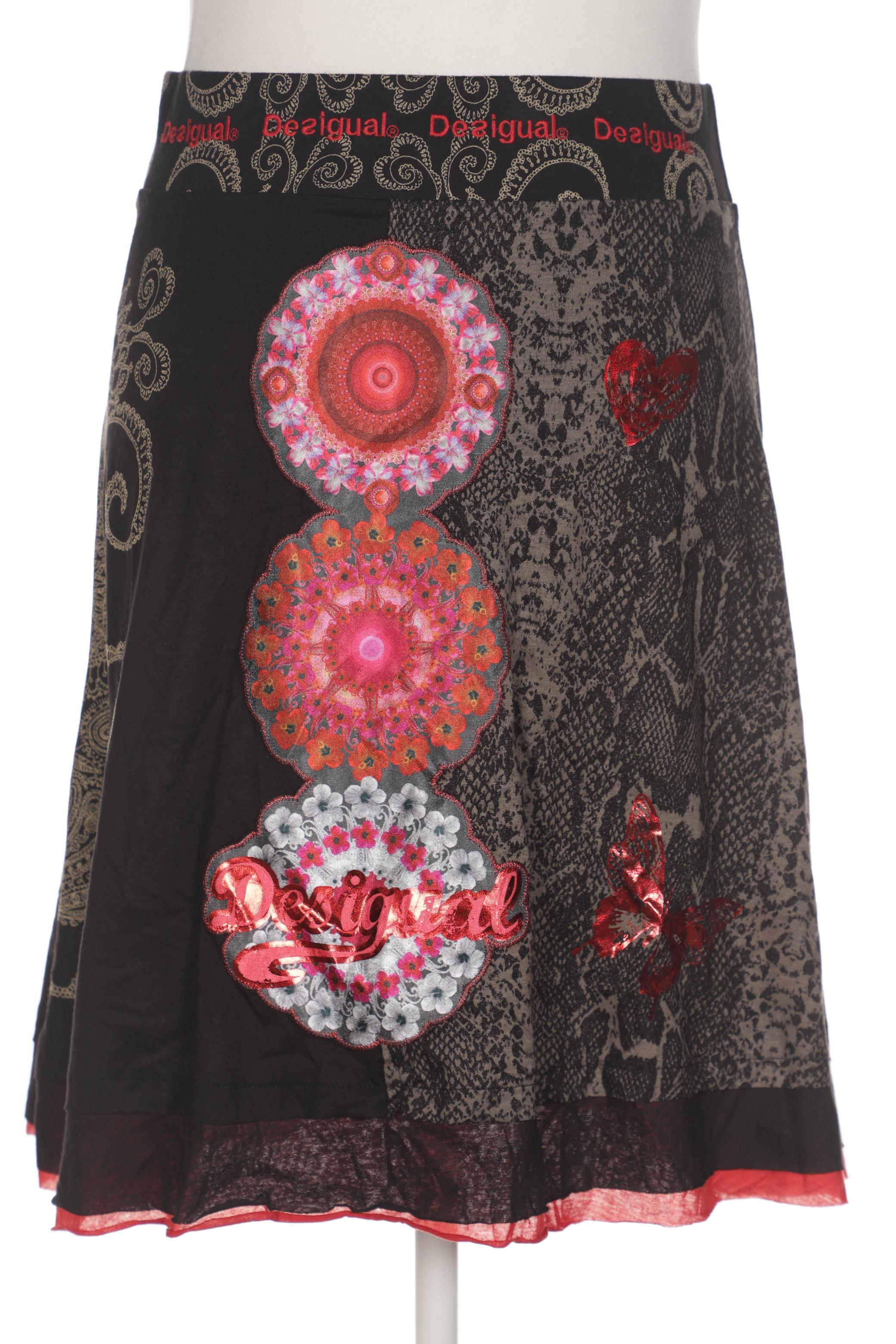 

Desigual Damen Rock, schwarz, Gr. 42