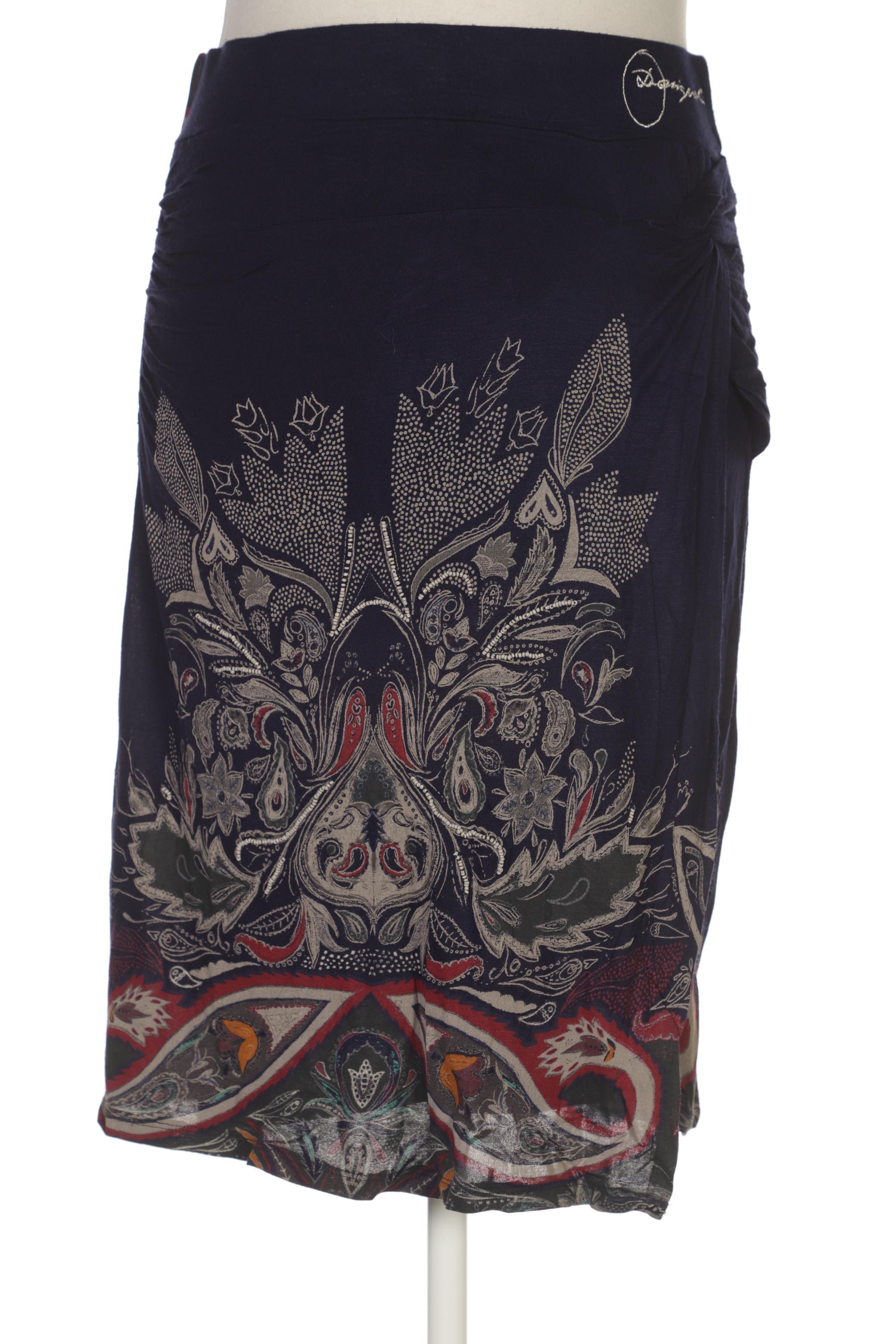

Desigual Damen Rock, marineblau, Gr. 42