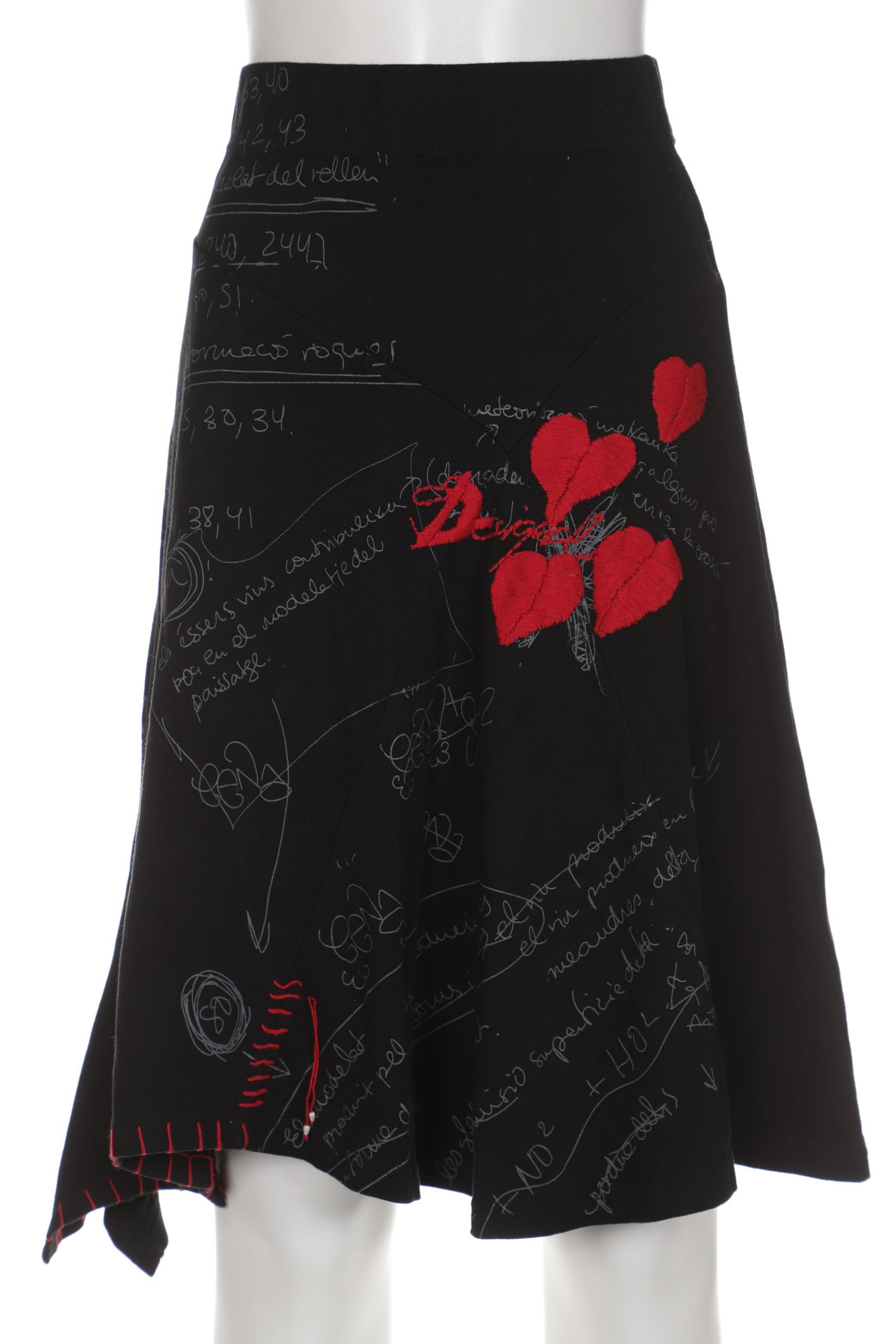 

Desigual Damen Rock, schwarz, Gr. 34