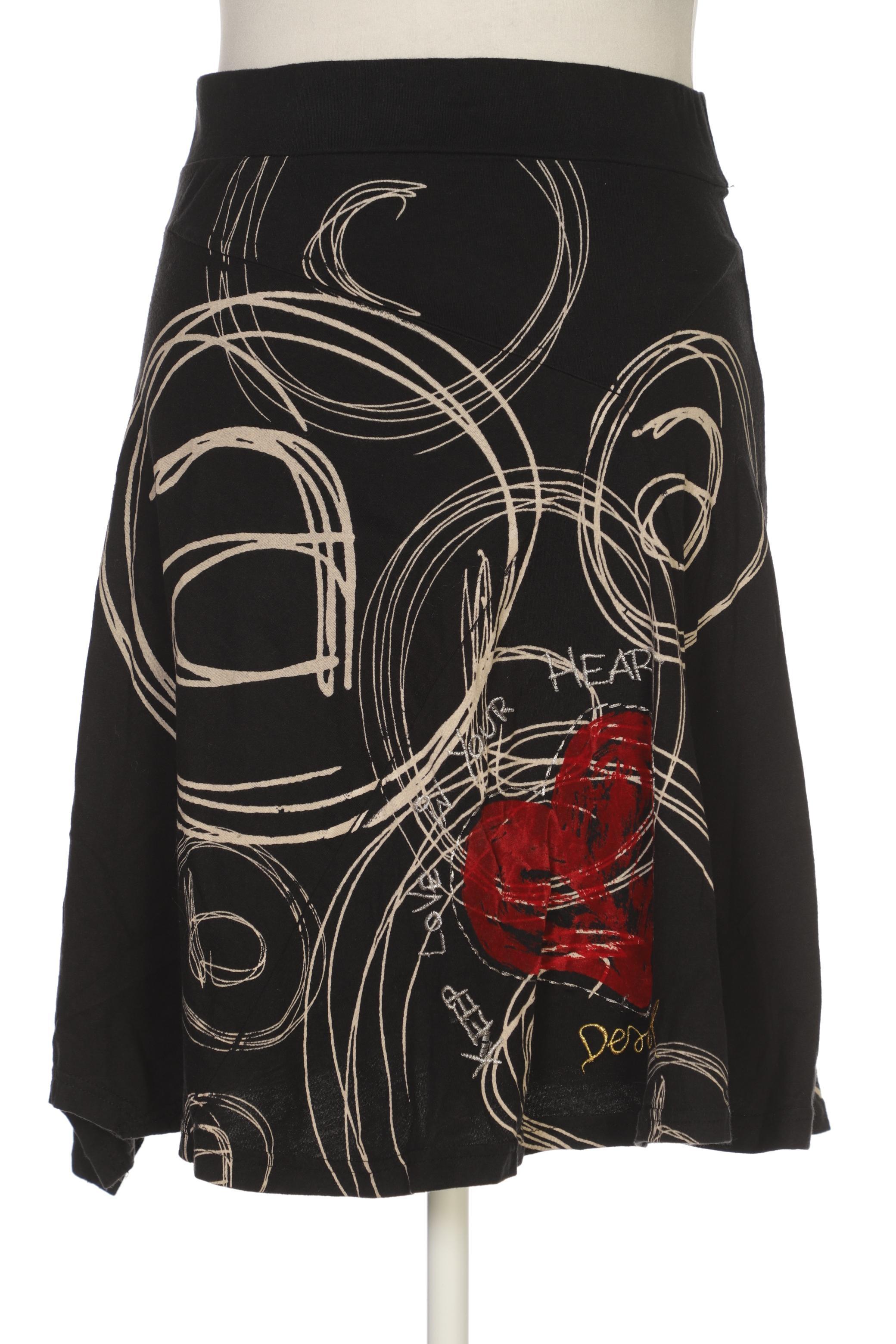 

Desigual Damen Rock, schwarz, Gr. 42