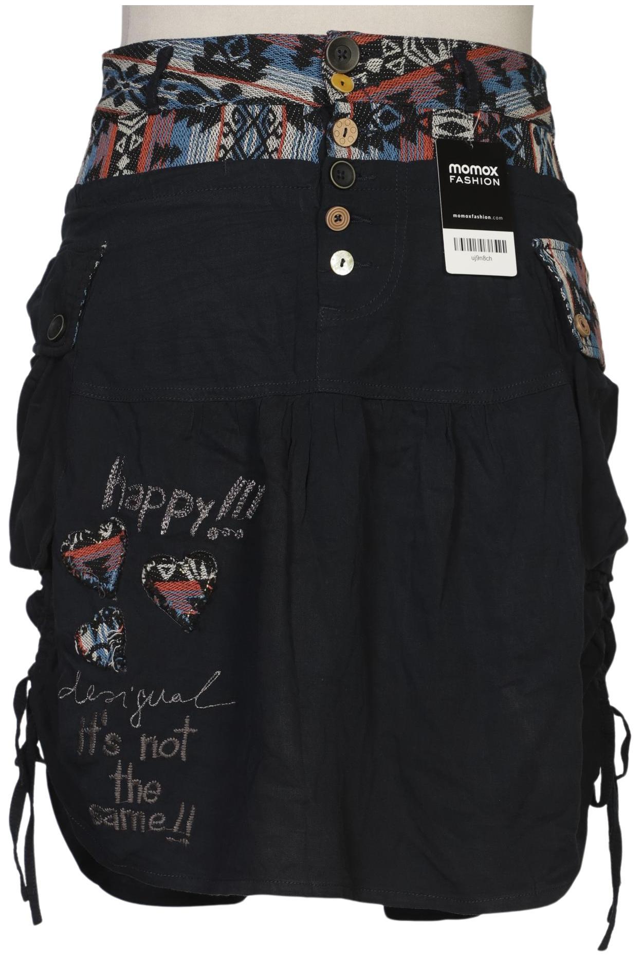 

Desigual Damen Rock, marineblau, Gr. 31