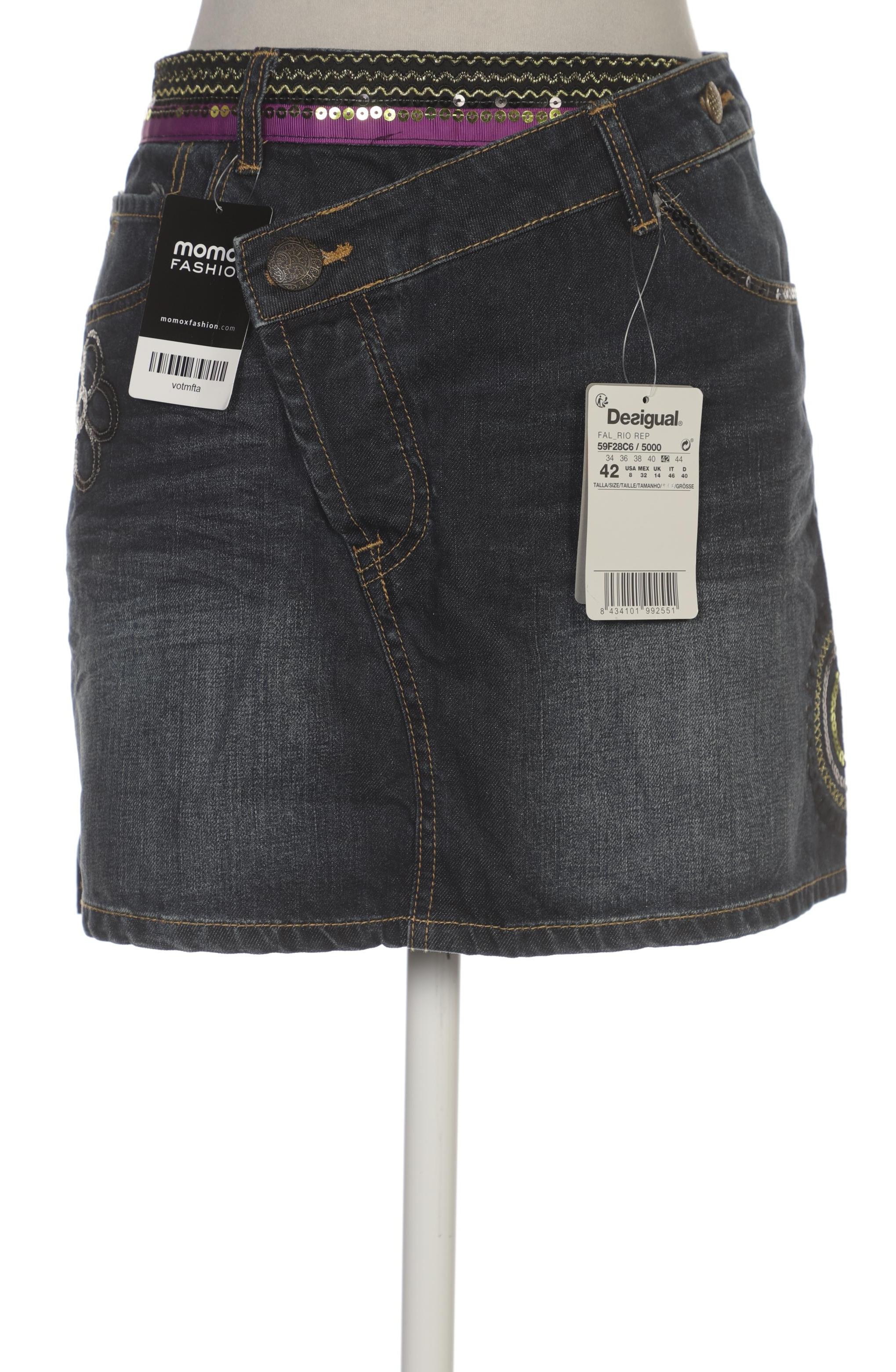 

Desigual Damen Rock, marineblau, Gr. 42