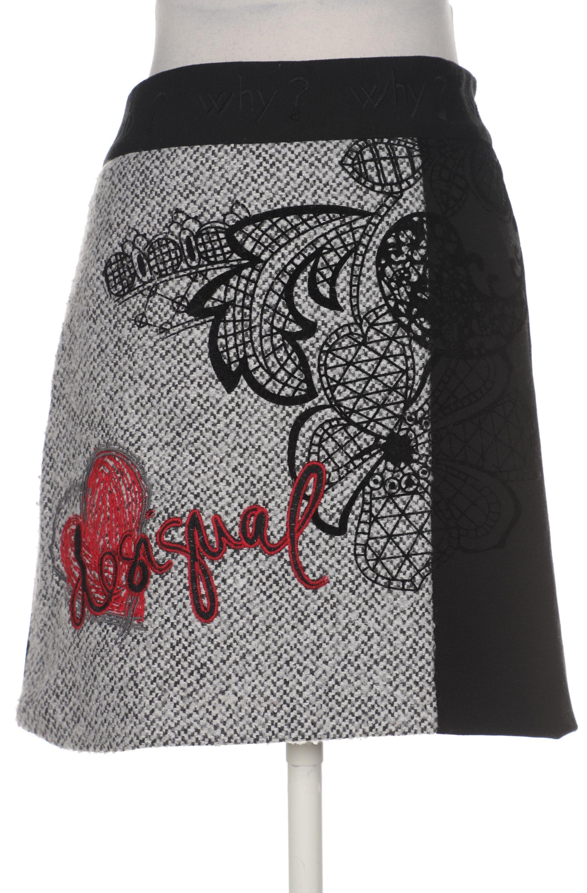 

Desigual Damen Rock, grau, Gr. 38