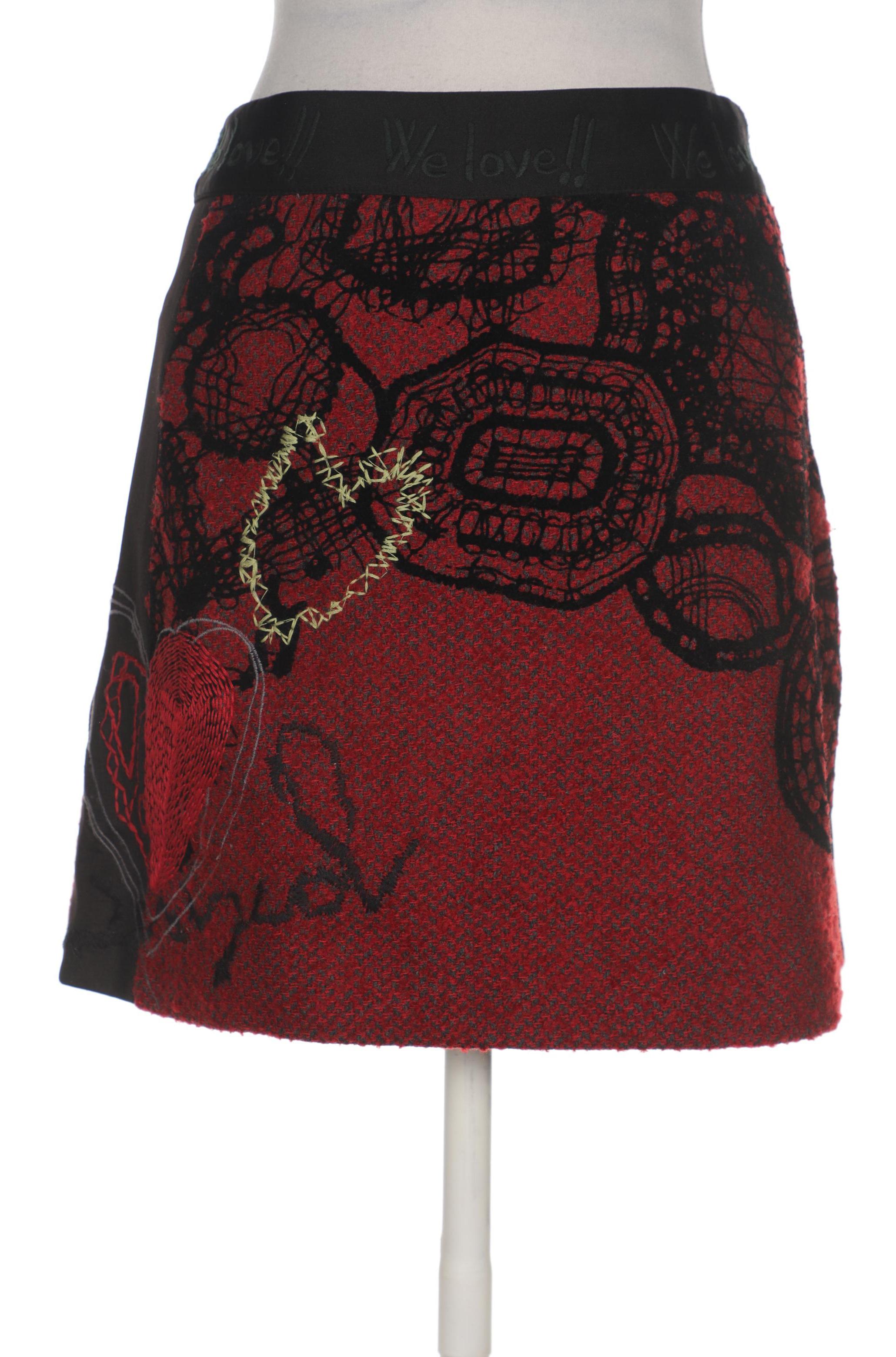 

Desigual Damen Rock, rot, Gr. 40