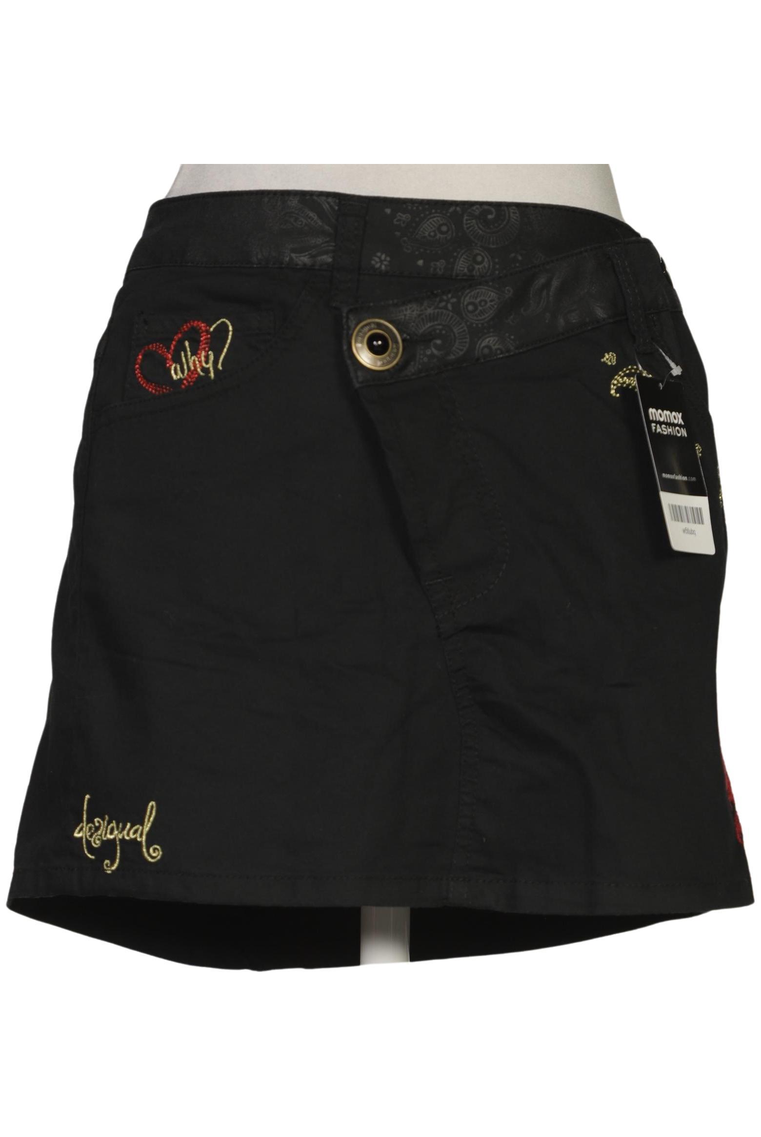 

Desigual Damen Rock, schwarz, Gr. 38