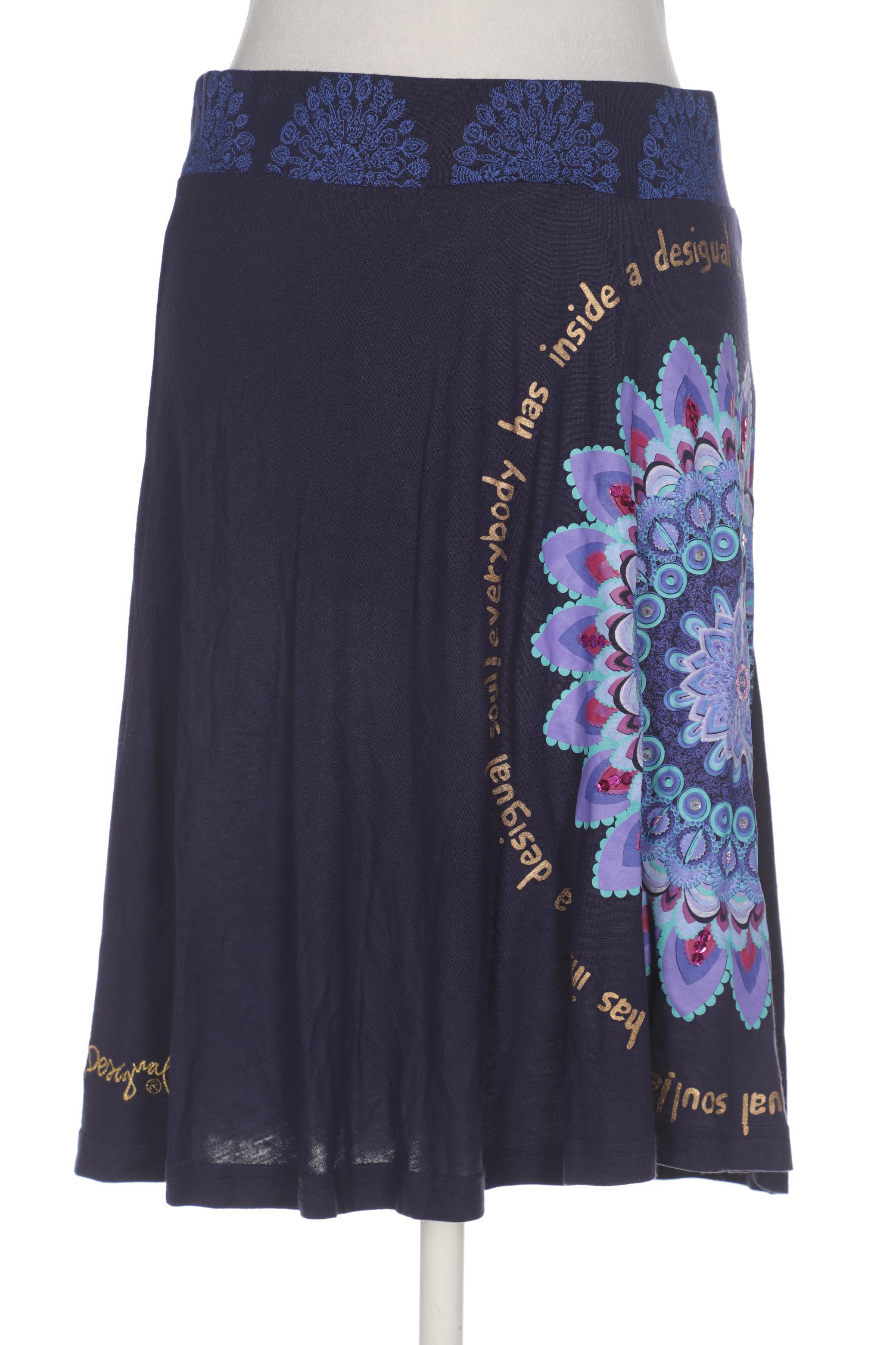 

Desigual Damen Rock, marineblau, Gr. 38