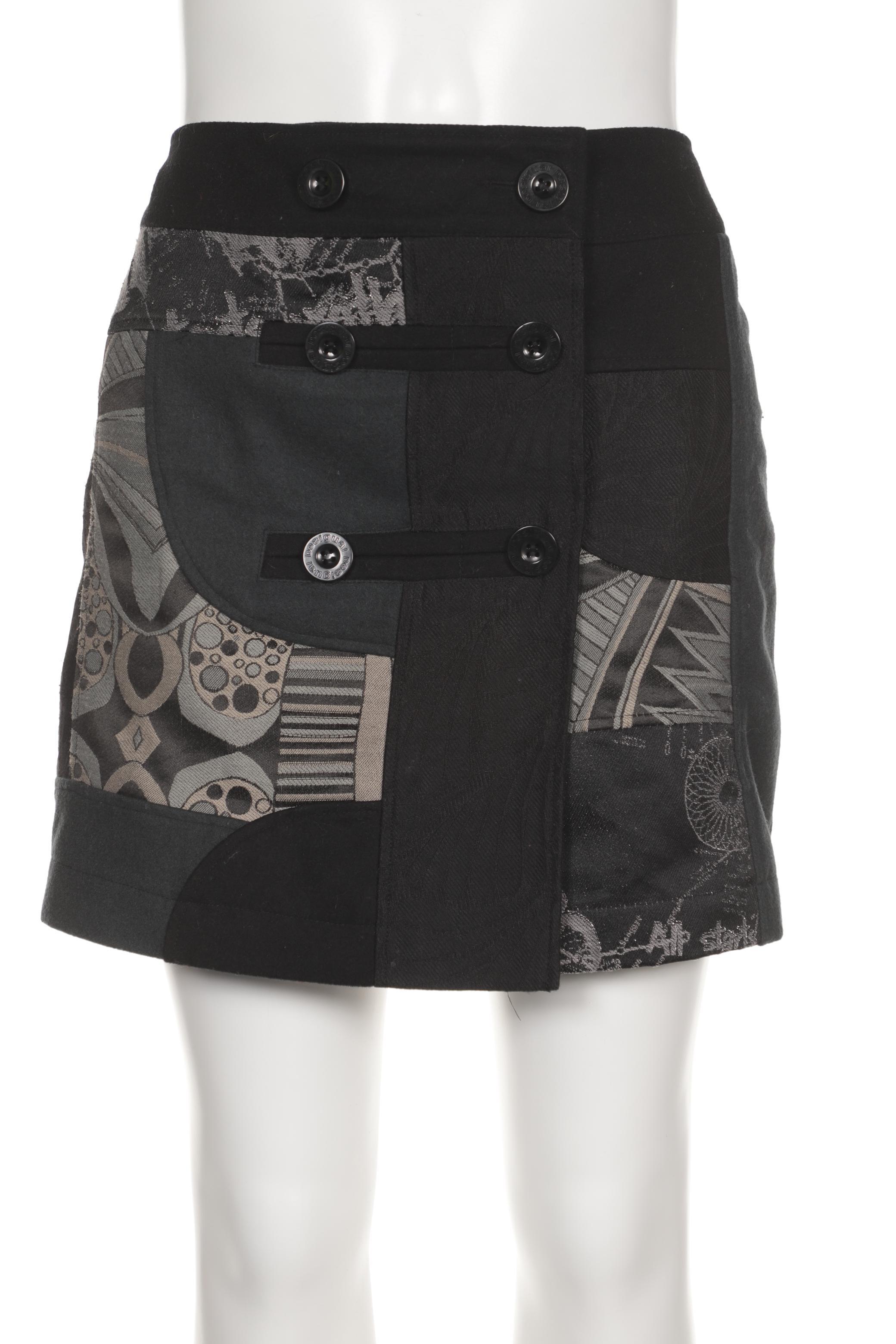 

Desigual Damen Rock, schwarz, Gr. 42