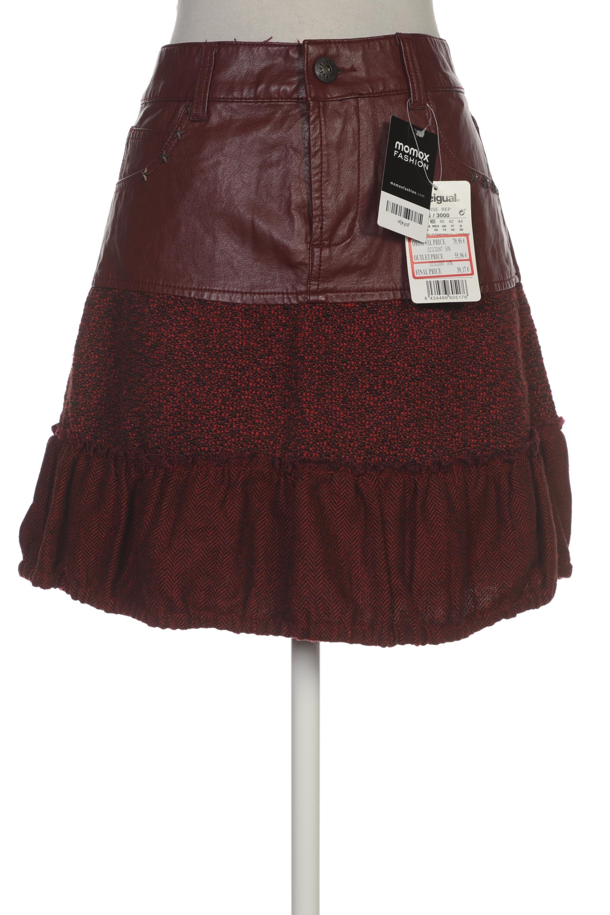 

Desigual Damen Rock, bordeaux, Gr. 38