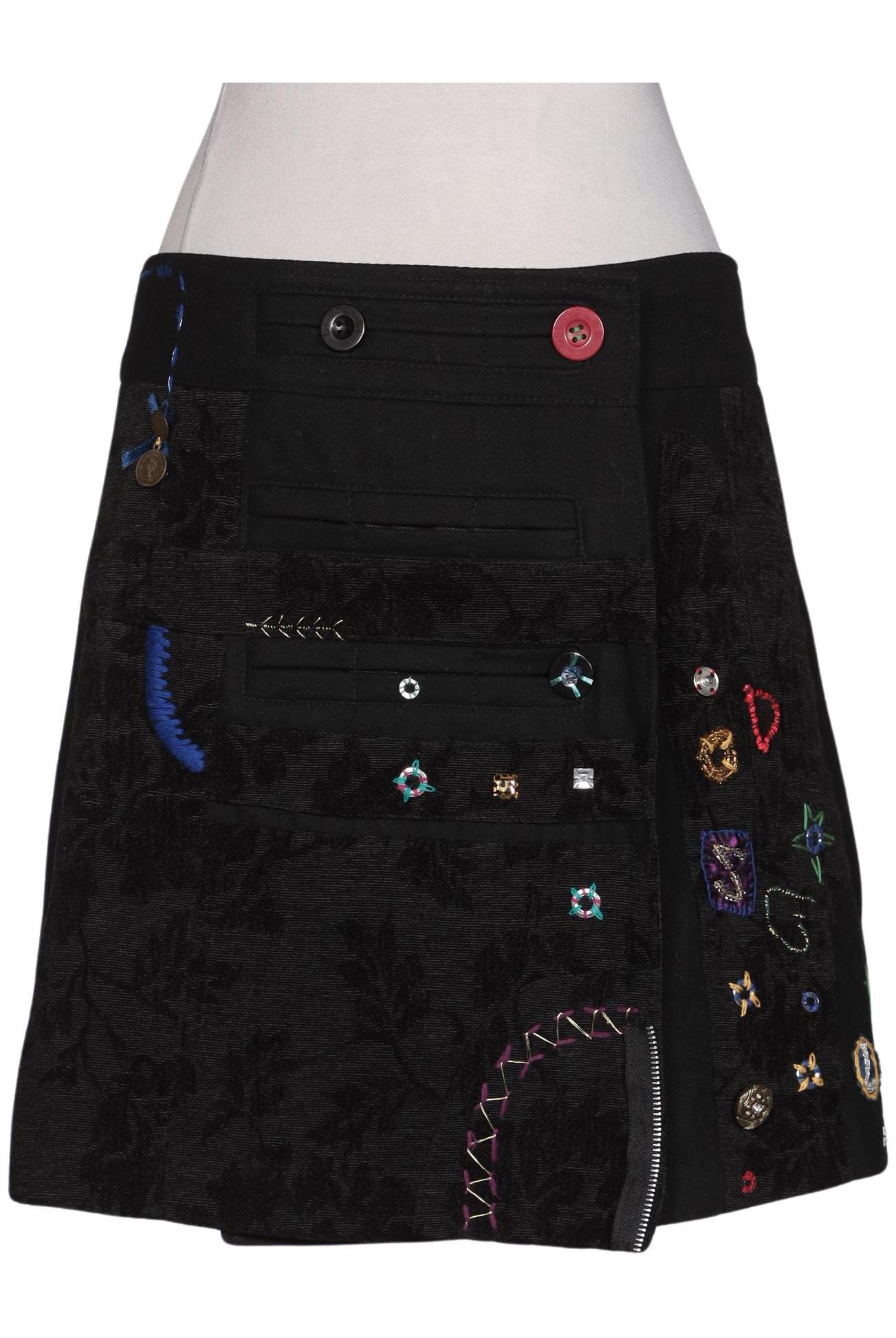 

Desigual Damen Rock, schwarz, Gr. 38