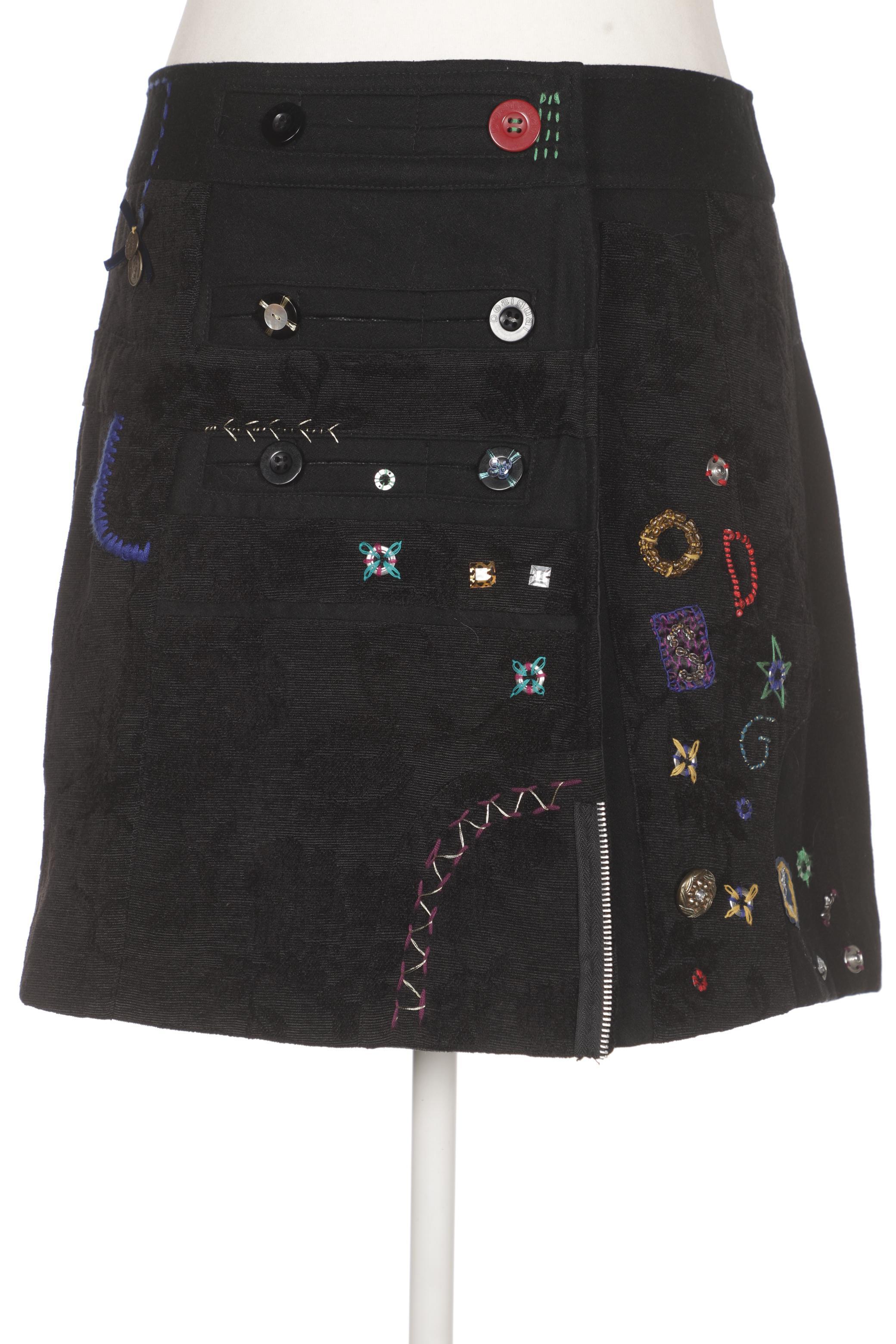 

Desigual Damen Rock, schwarz, Gr. 44