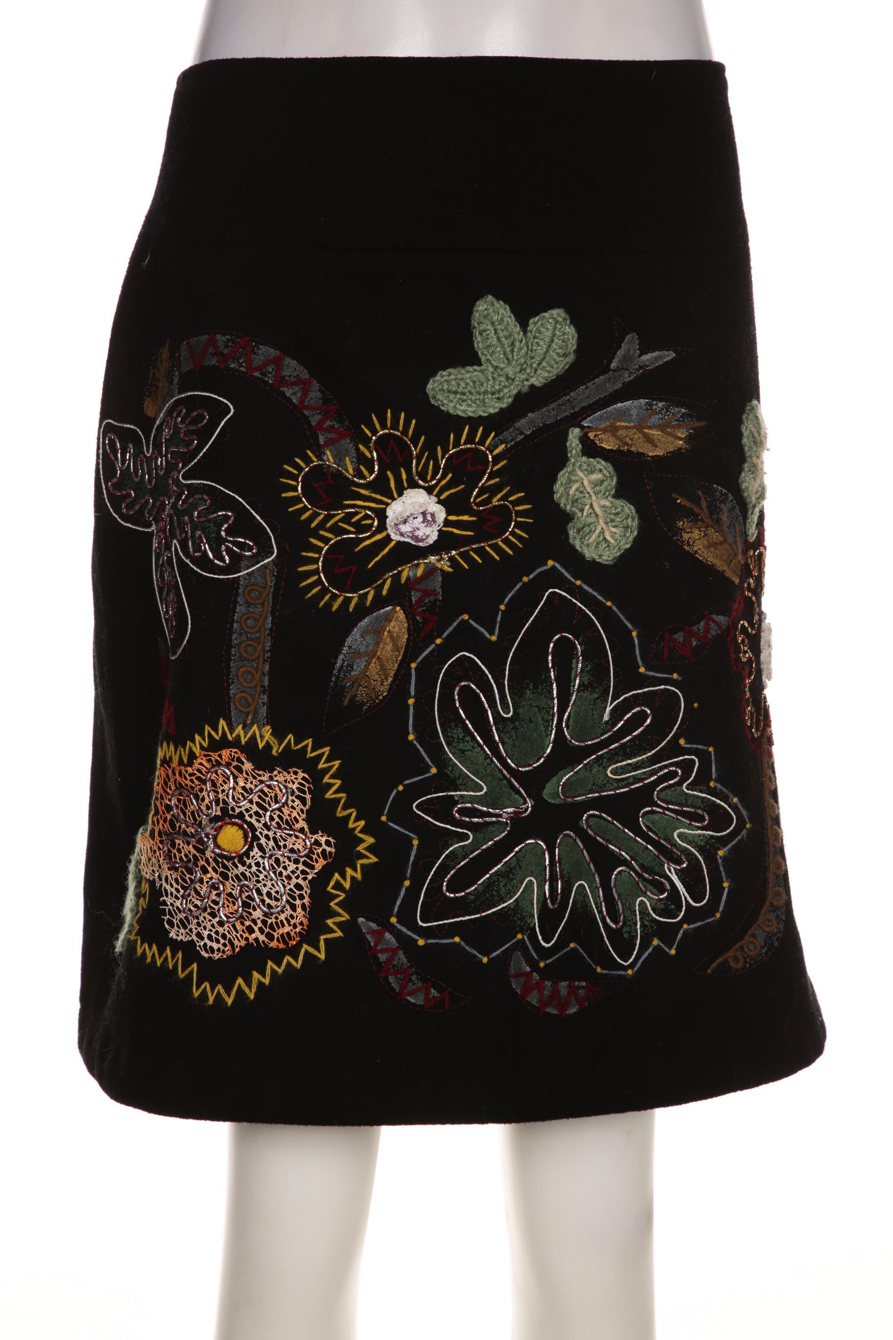 

Desigual Damen Rock, schwarz, Gr. 42