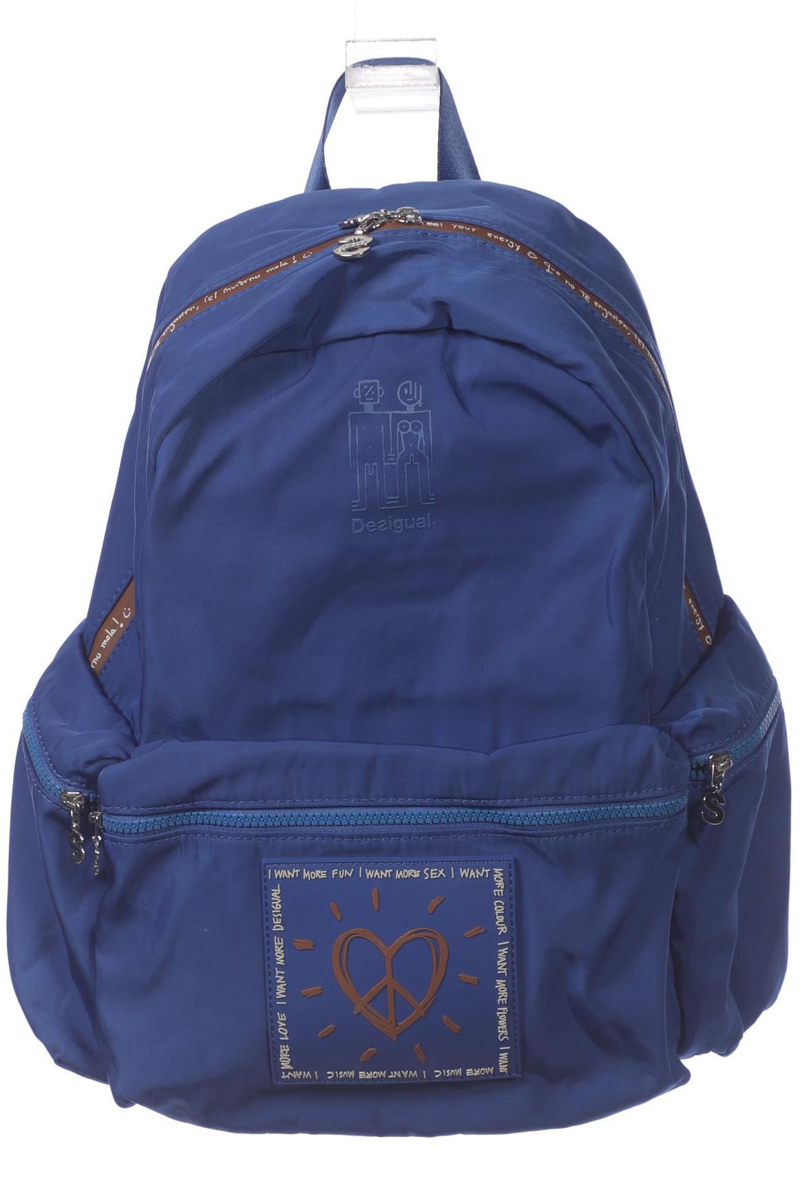 

Desigual Damen Rucksack, blau, Gr.