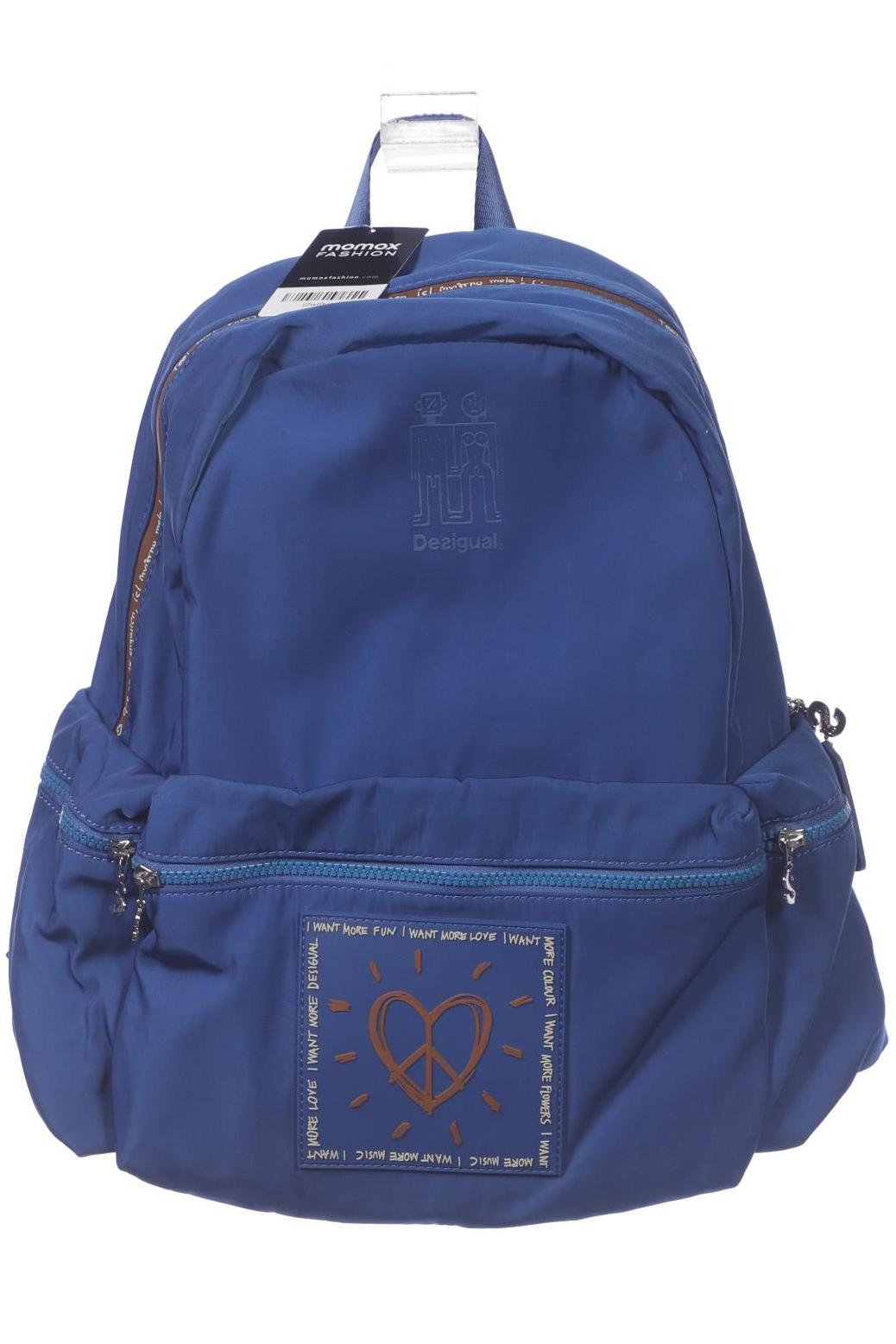 

Desigual Damen Rucksack, blau, Gr.