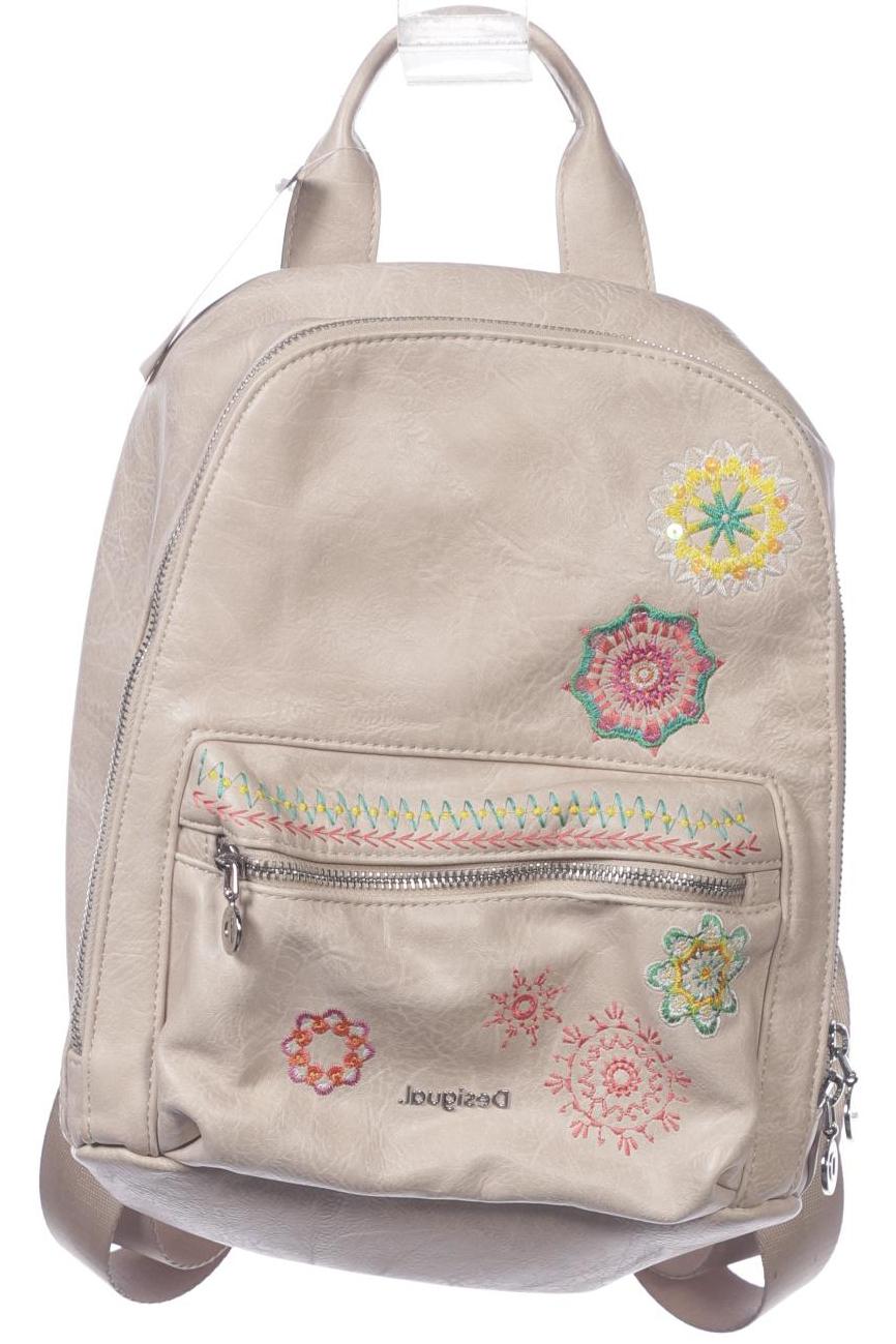 

Desigual Damen Rucksack, beige, Gr.