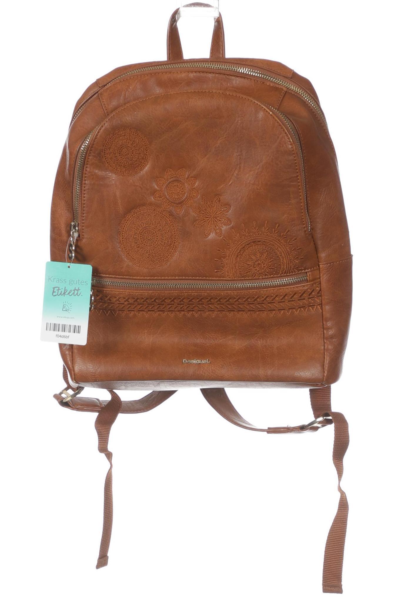 

Desigual Damen Rucksack, braun, Gr.