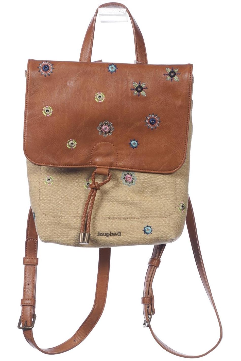 

Desigual Damen Rucksack, beige, Gr.