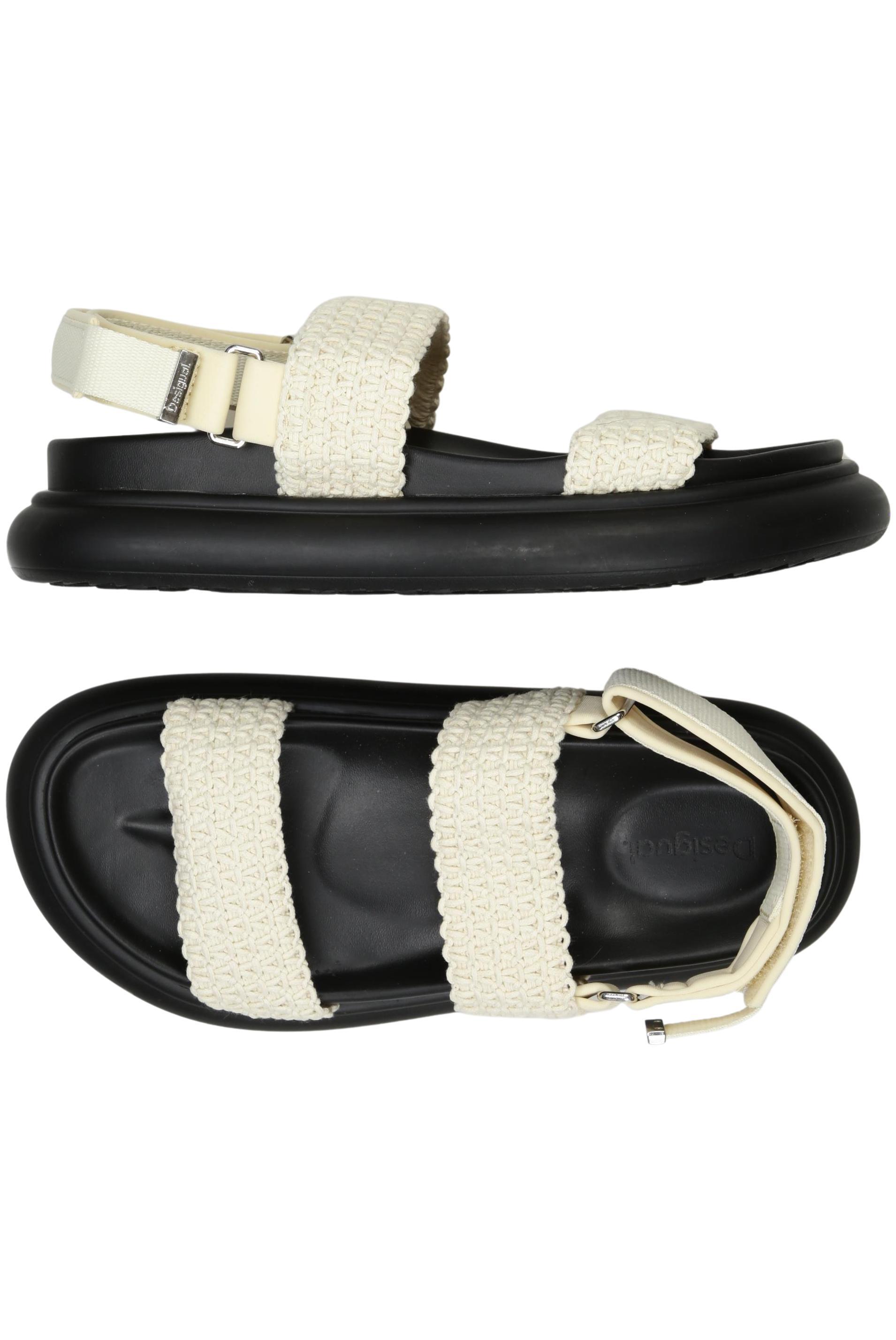 

Desigual Damen Sandale, cremeweiß, Gr. 37
