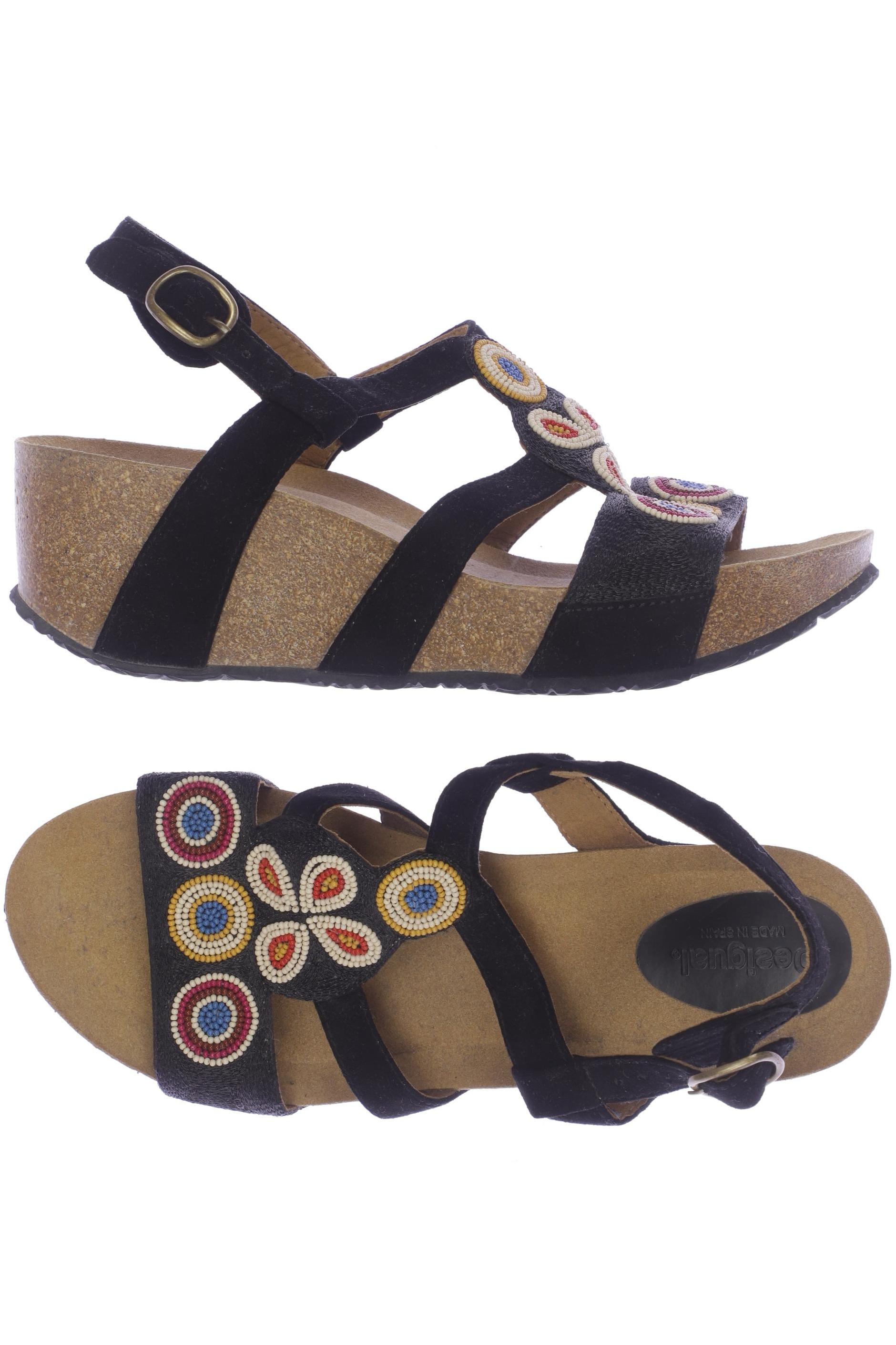 

Desigual Damen Sandale, schwarz, Gr. 38