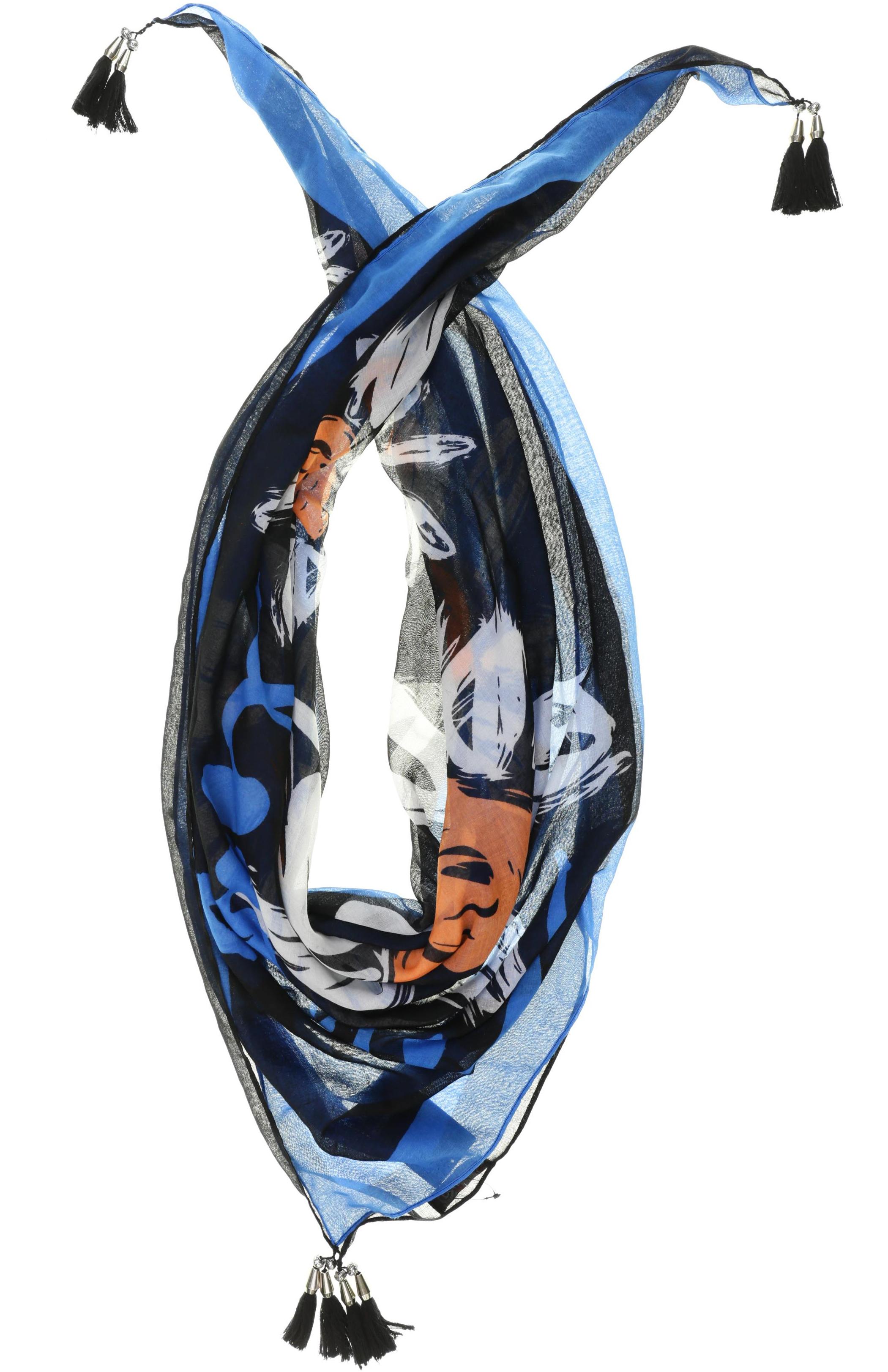 

Desigual Damen Schal, blau, Gr.