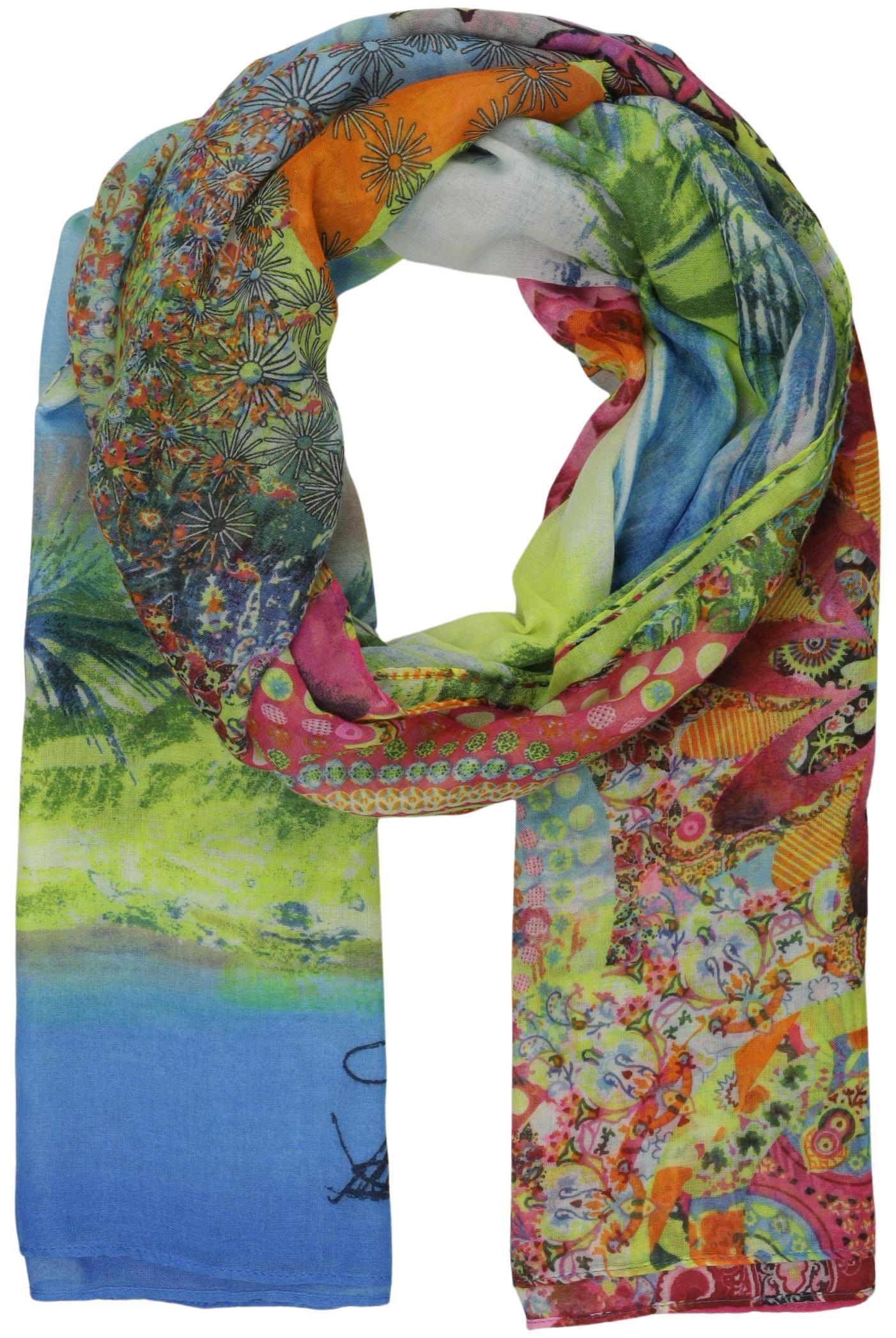 

Desigual Damen Schal, mehrfarbig, Gr.