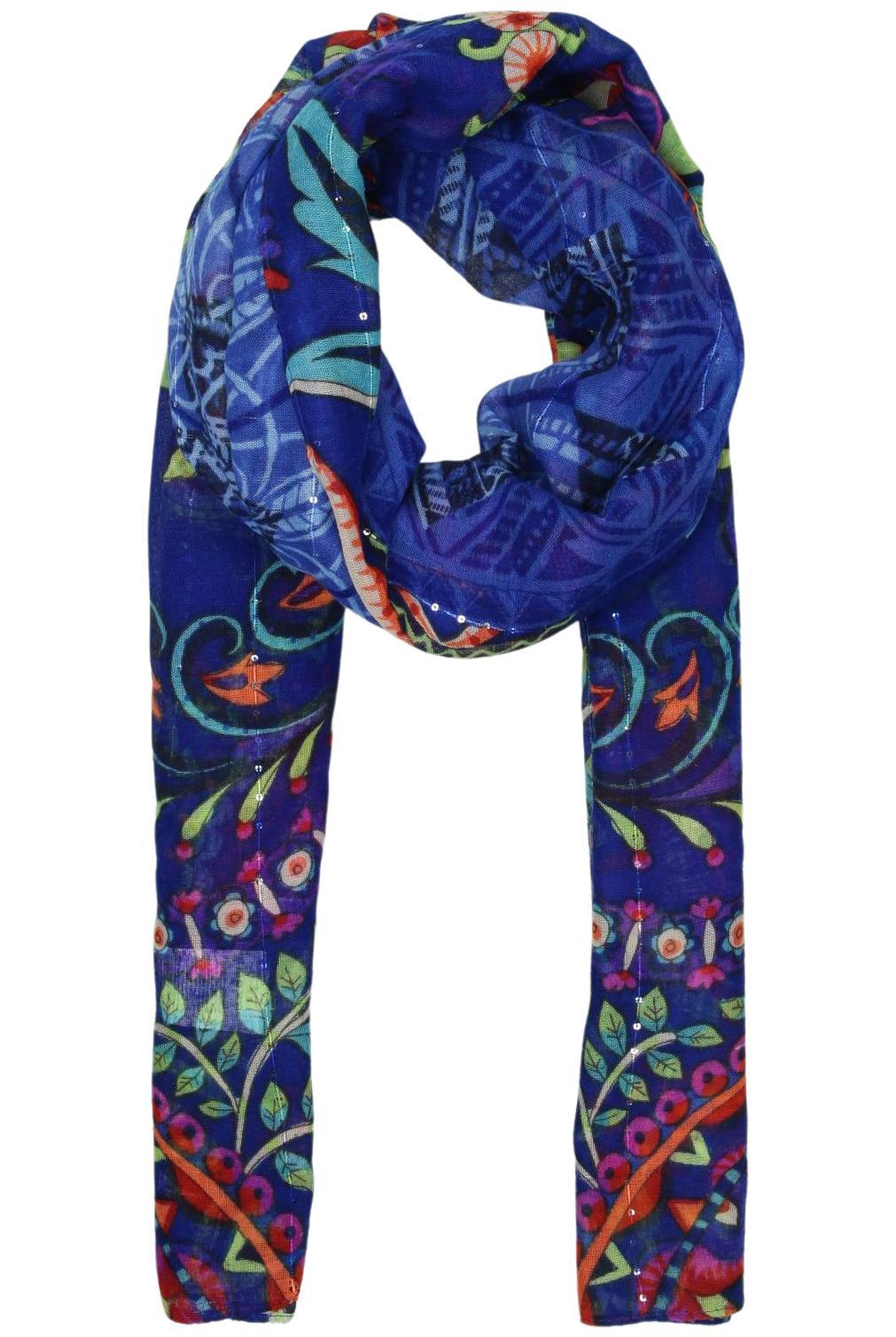 

Desigual Damen Schal, blau, Gr.