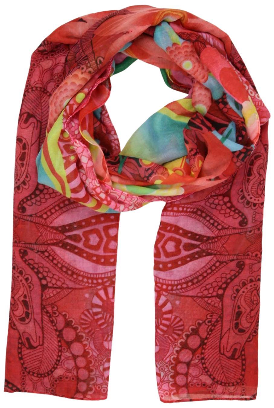 

Desigual Damen Schal, rot, Gr.