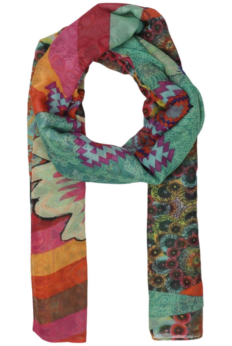 

Desigual Damen Schal, mehrfarbig, Gr.