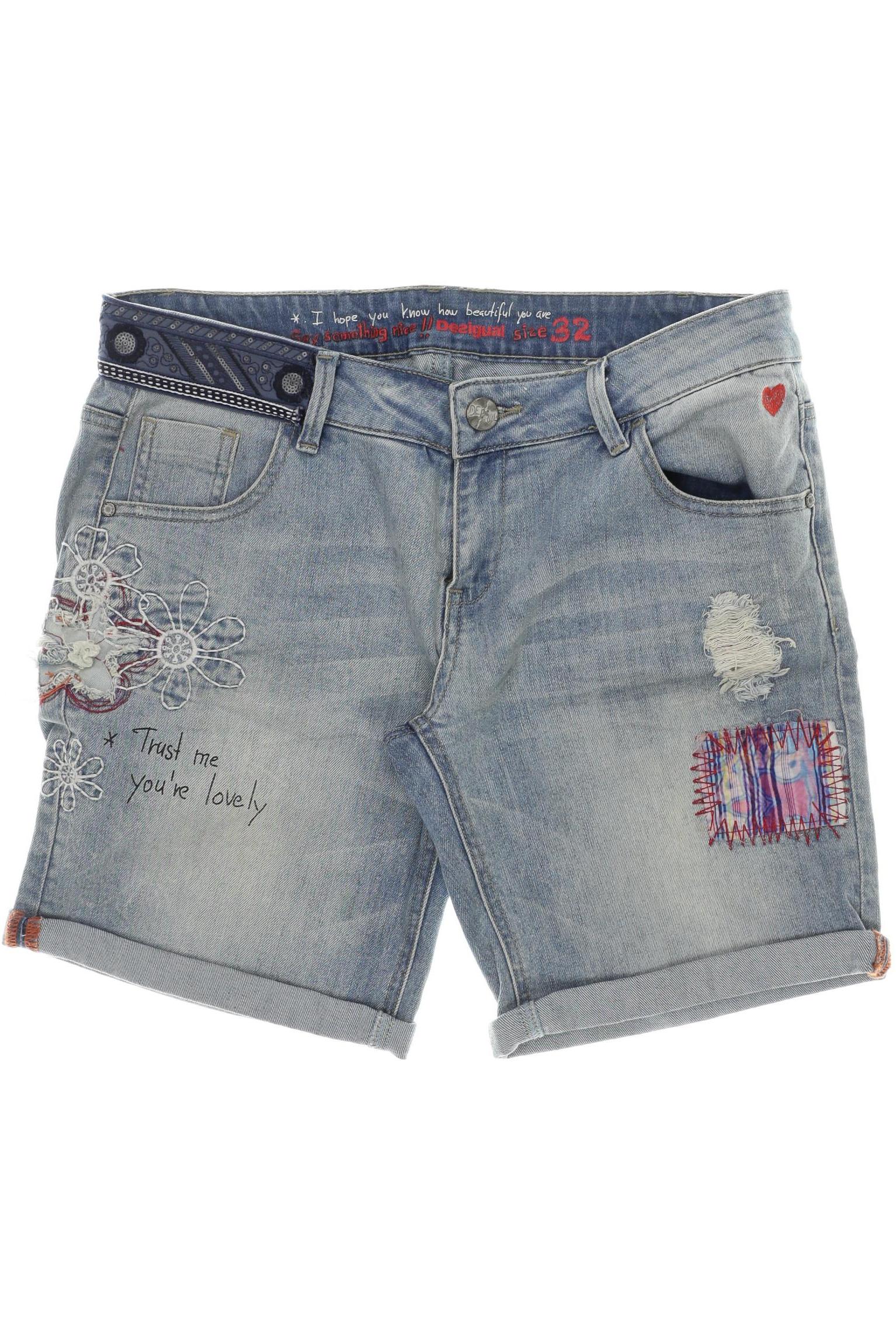 

Desigual Damen Shorts, blau, Gr. 32