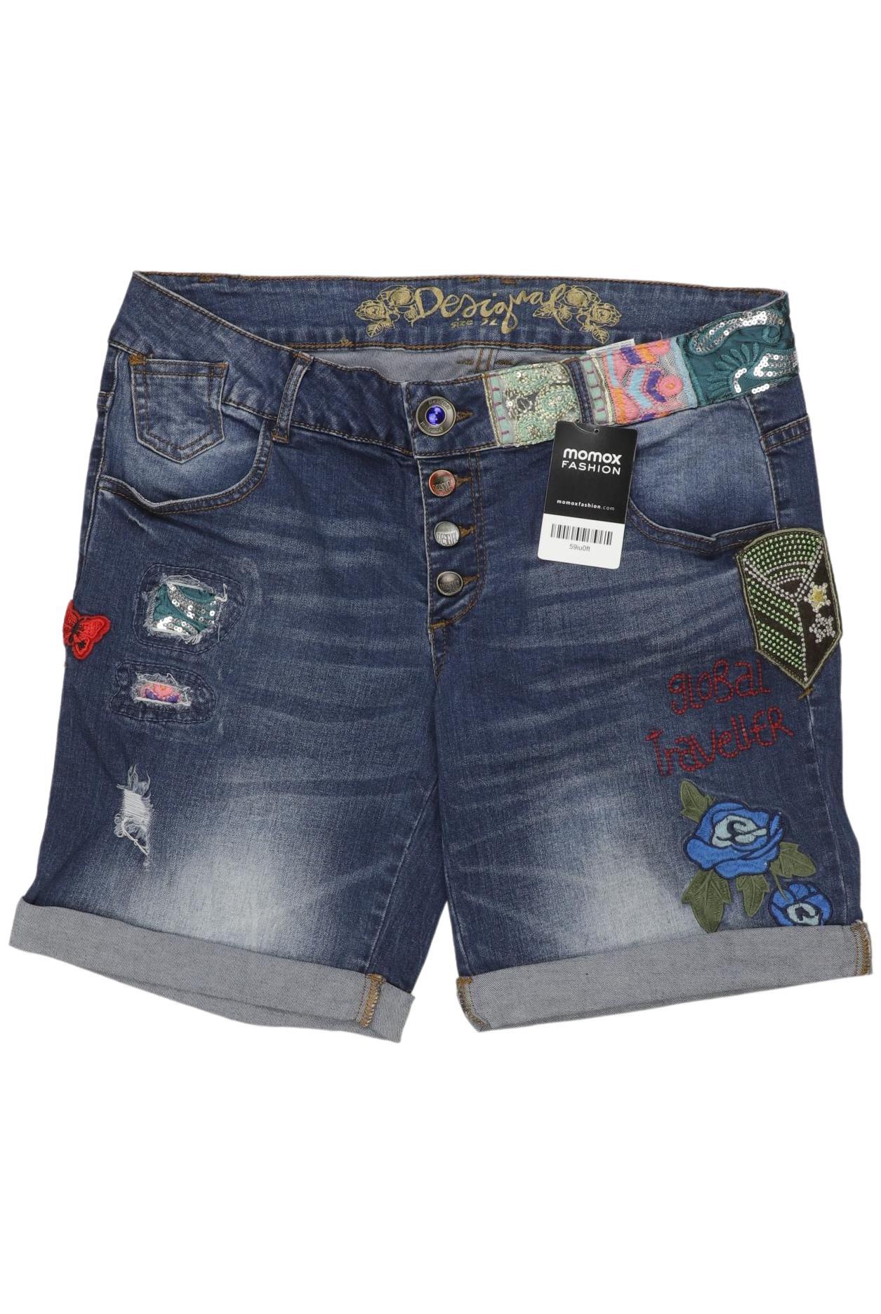 

Desigual Damen Shorts, blau, Gr. 32