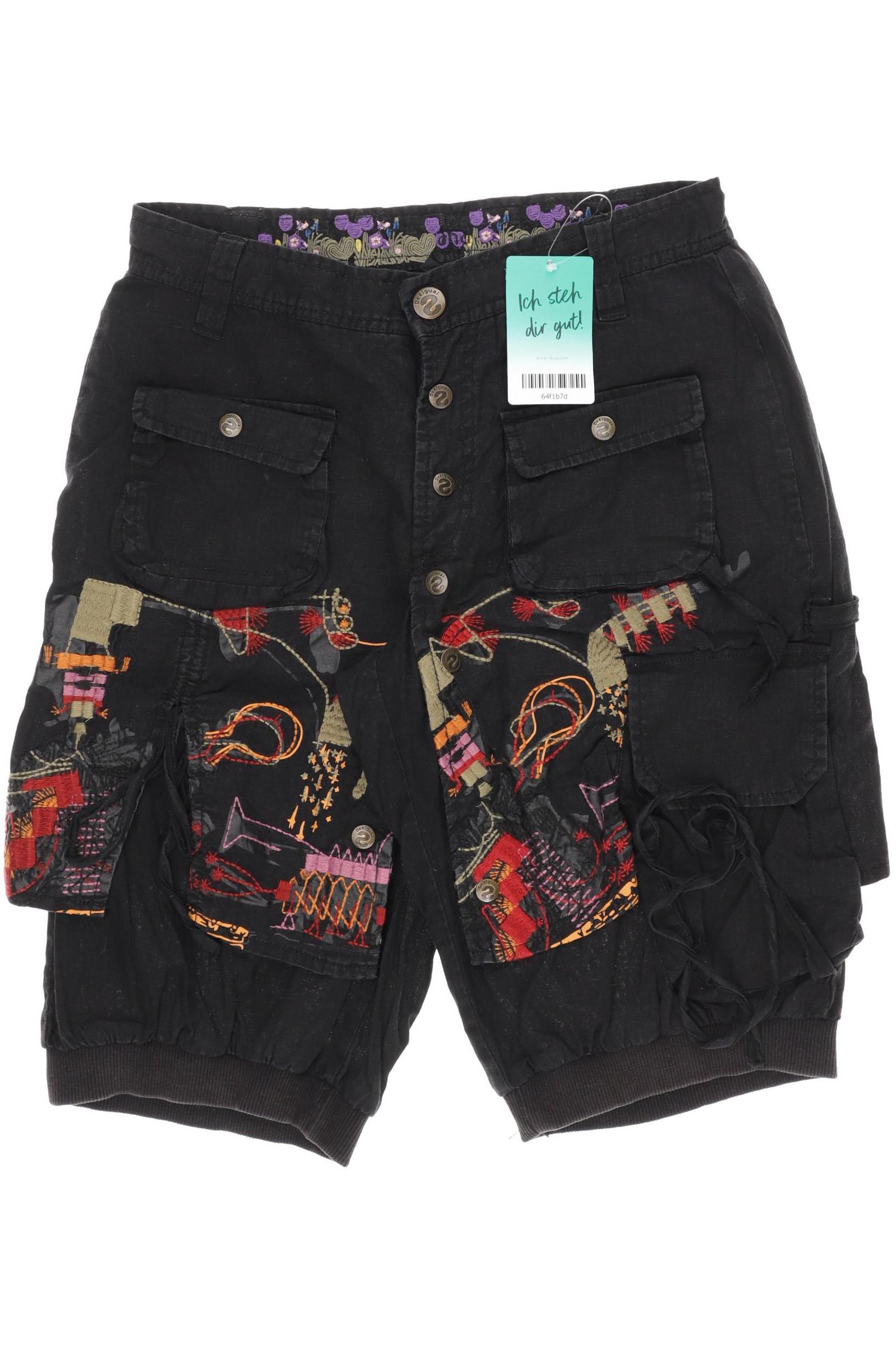 

Desigual Damen Shorts, schwarz, Gr. 36