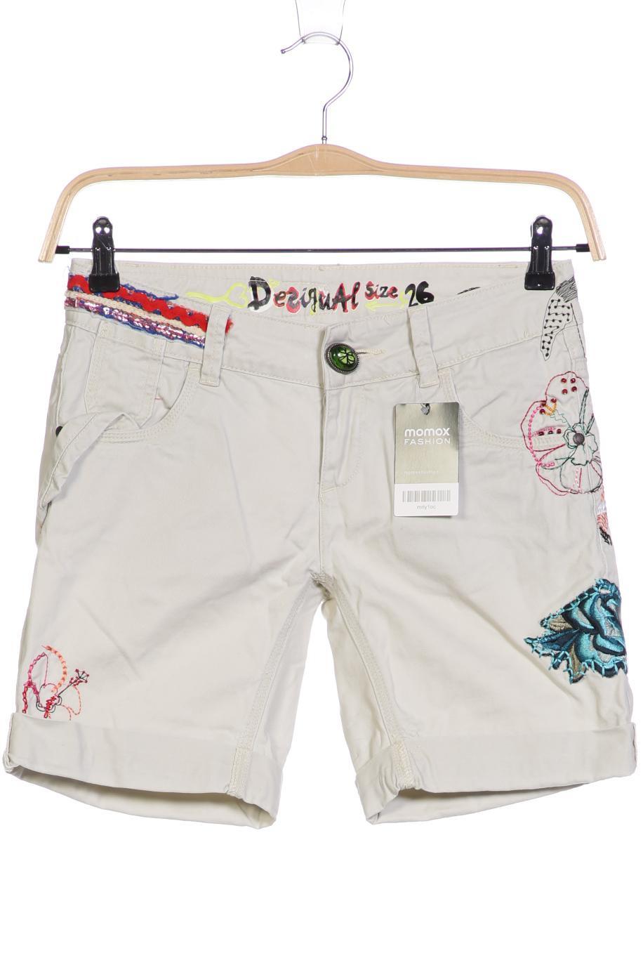 

Desigual Damen Shorts, cremeweiß