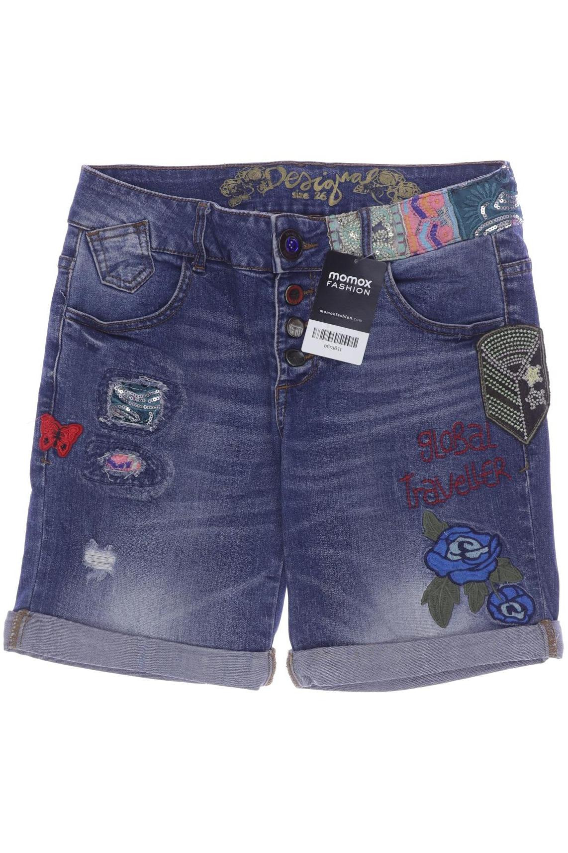 

Desigual Damen Shorts, blau, Gr. 36