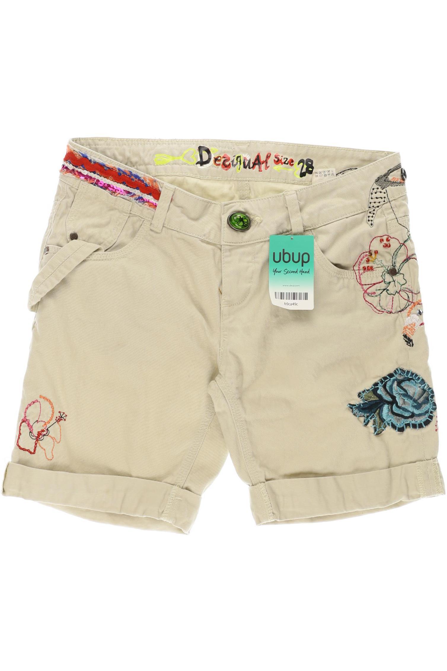 

Desigual Damen Shorts, beige, Gr. 28