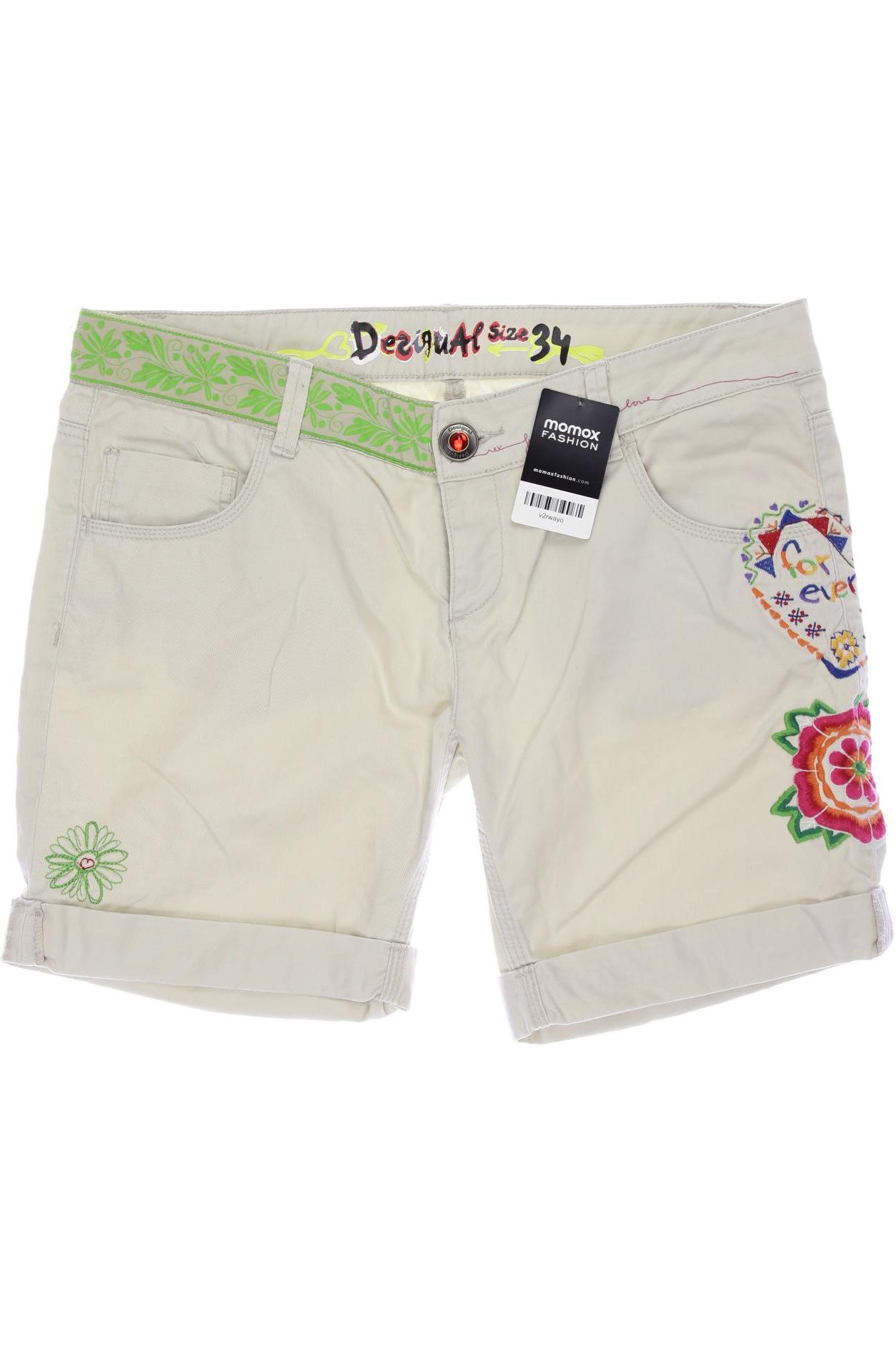 

Desigual Damen Shorts, cremeweiß, Gr. 44