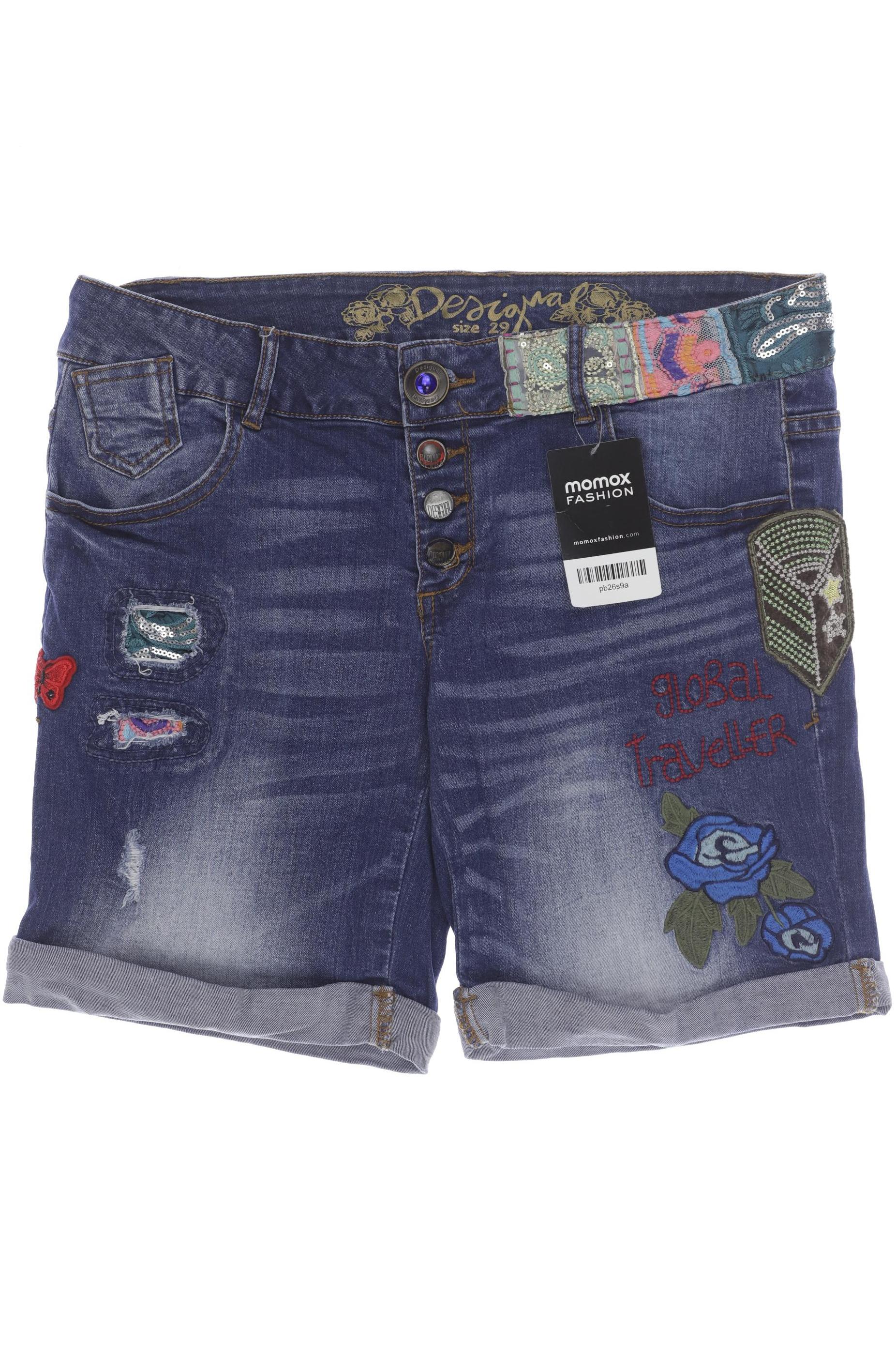 

Desigual Damen Shorts, blau, Gr. 40