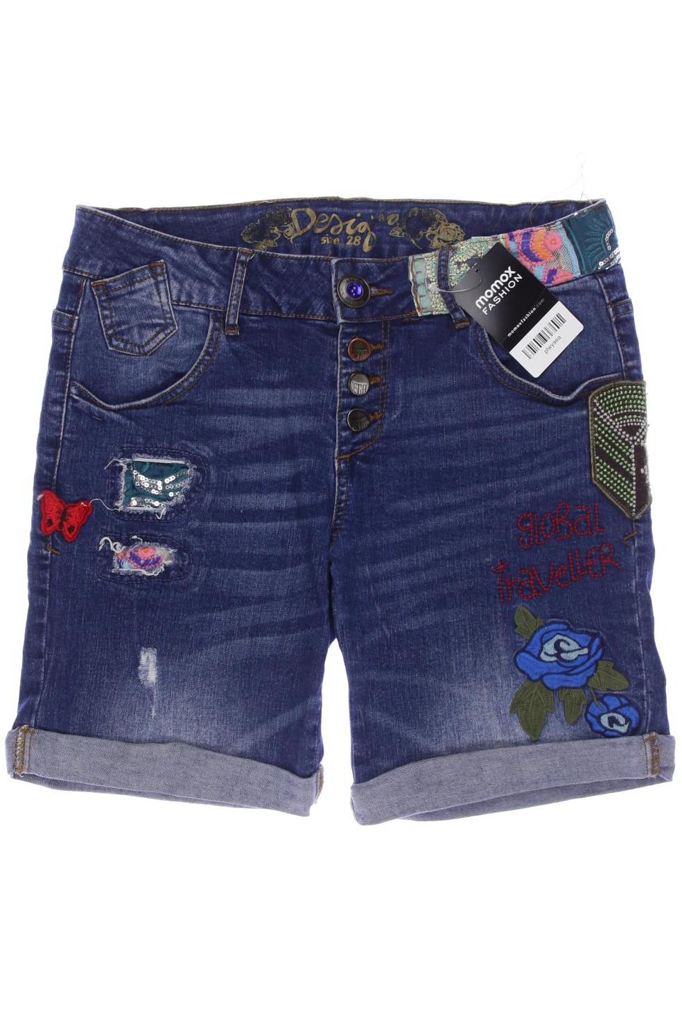 

Desigual Damen Shorts, blau, Gr. 28