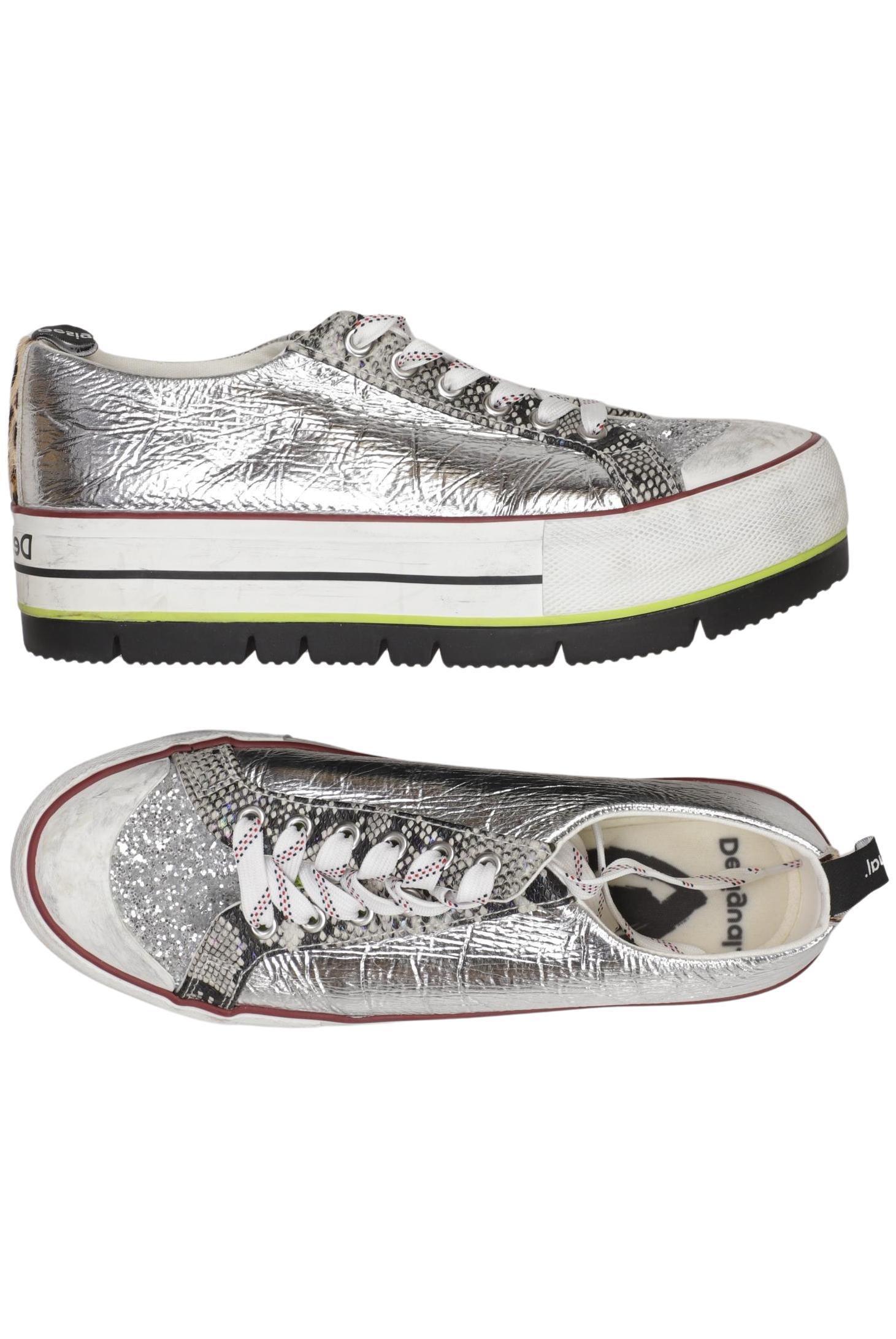 

Desigual Damen Sneakers, silber, Gr. 39