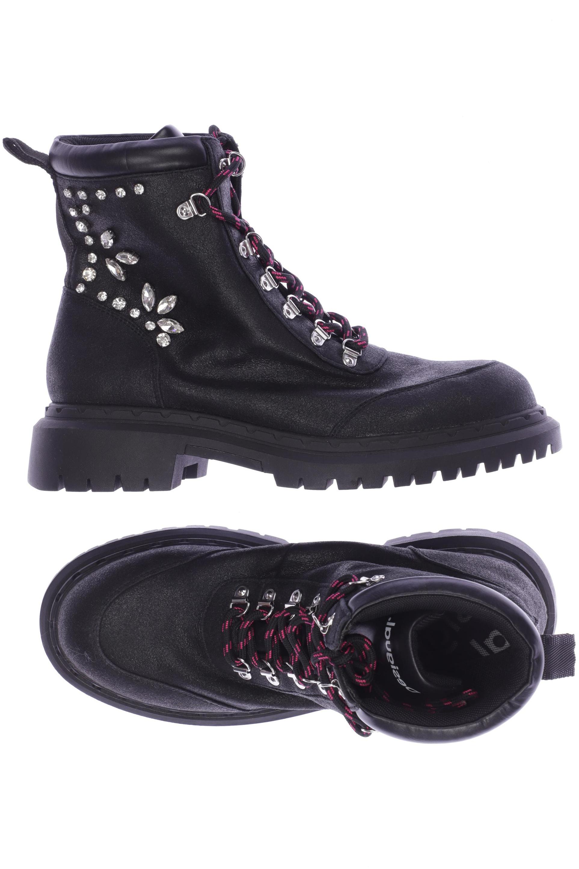 

Desigual Damen Stiefelette, schwarz