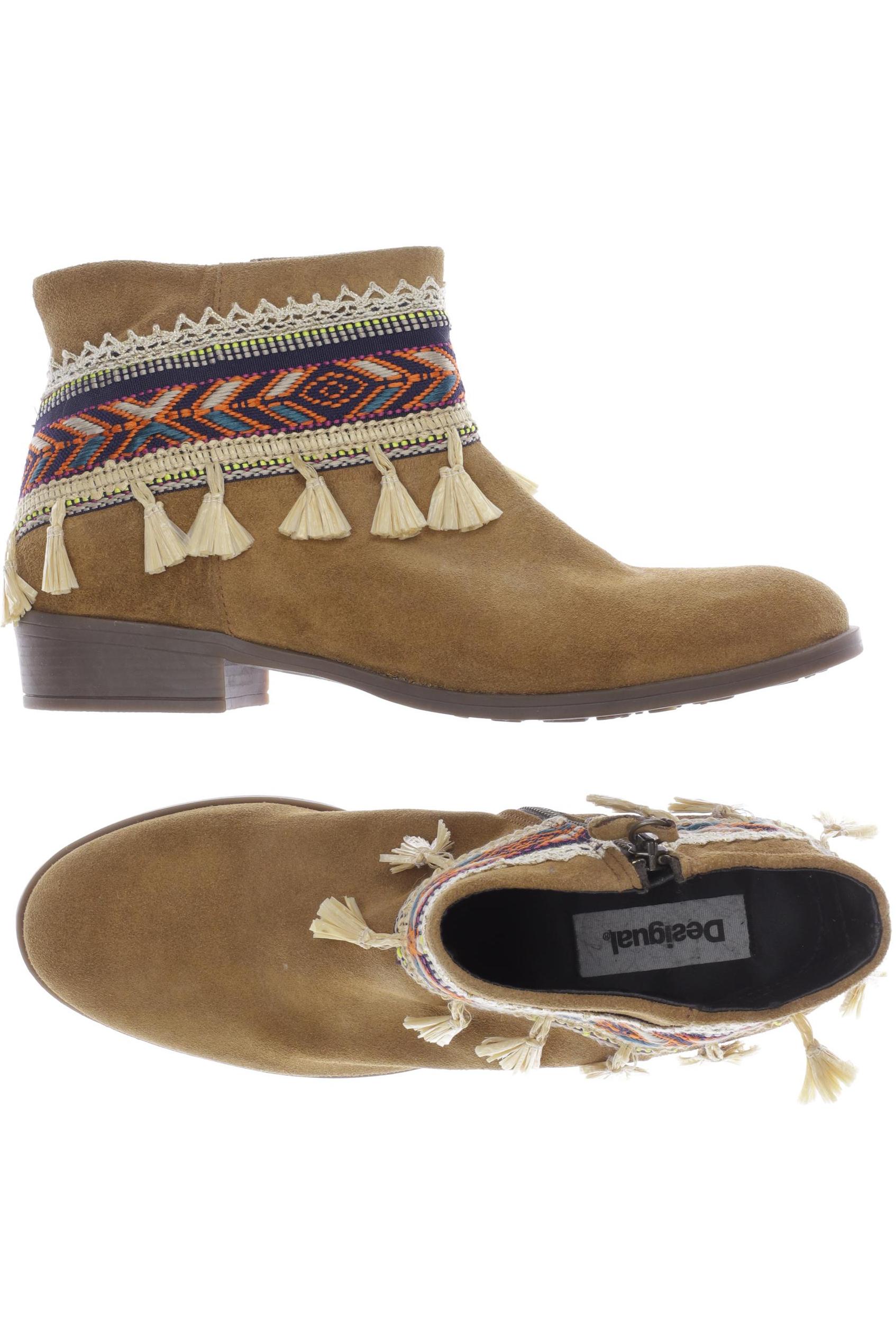 

Desigual Damen Stiefelette, braun, Gr. 40